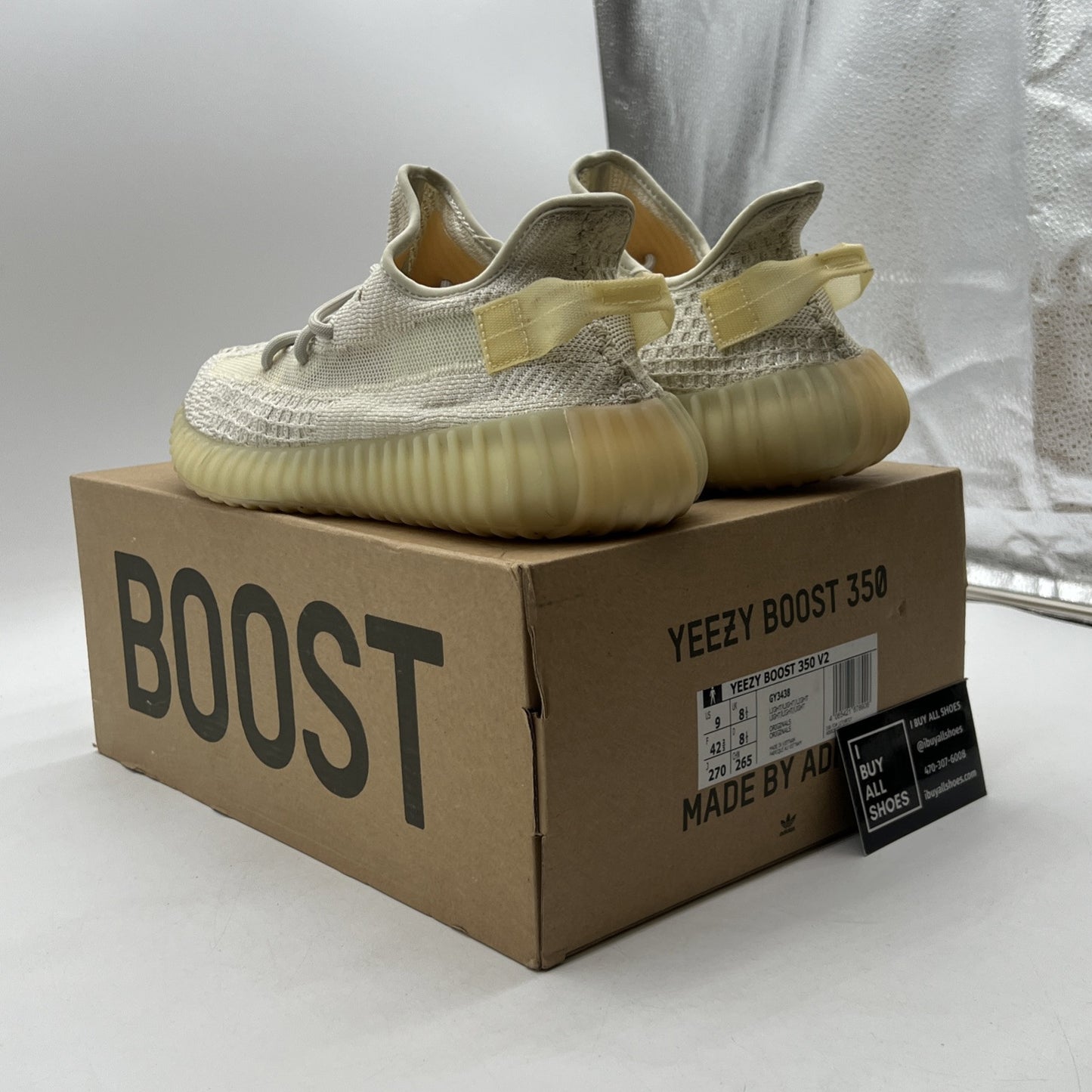 Size 9 - Adidas Yeezy Boost 350 V2 Low Light (GY3438)