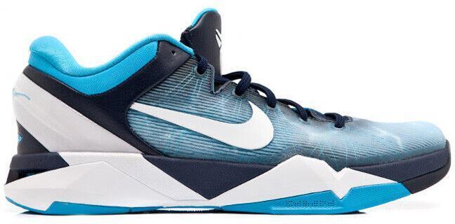 Size 9 - Nike Zoom Kobe 7 System Shark Blue White Leather (488371-401)