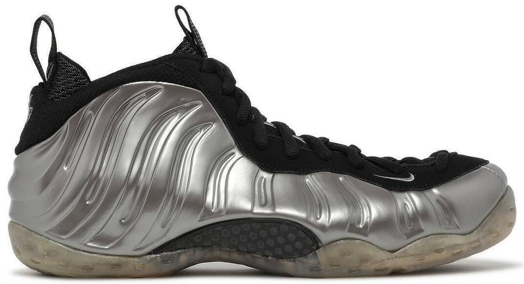 Size 13 - Nike Air Foamposite One Pewter Silver Black Suede Leather (314996-004)