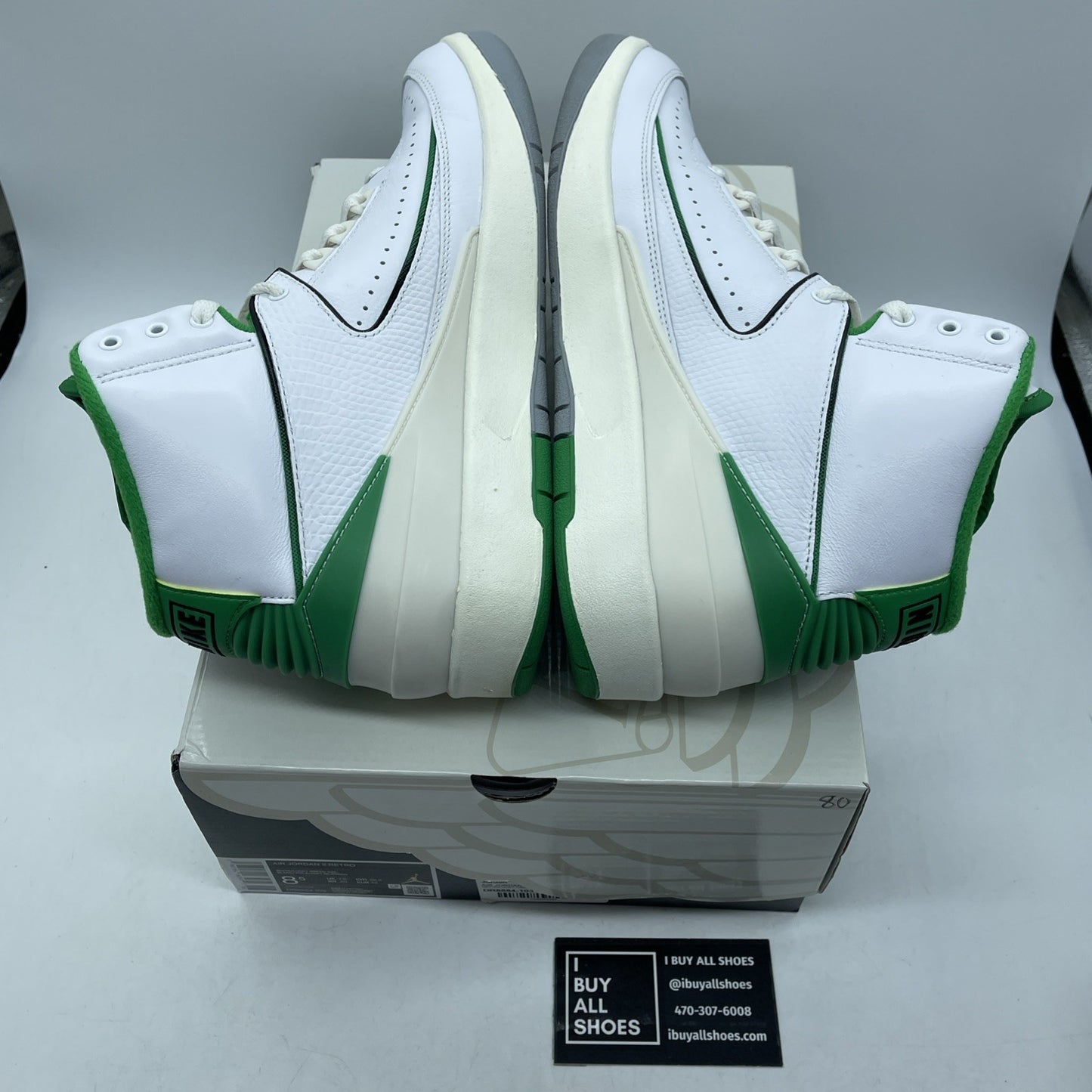 Size 8.5 - Jordan 2 Retro Lucky Green White Leather (DR8884-103)