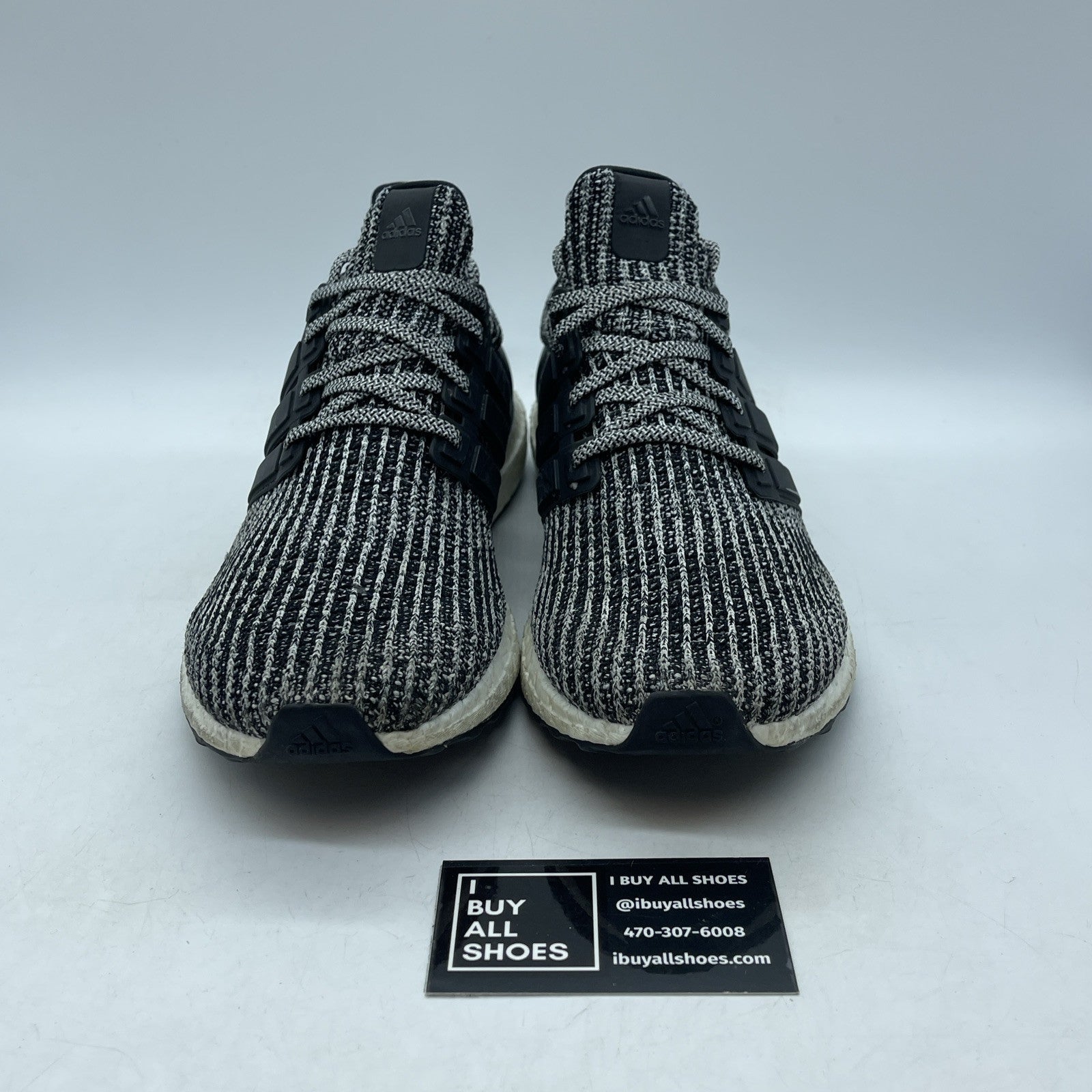 Size 10.5 - adidas UltraBoost 4.0 'Cookies and Cream Black Suede Leather