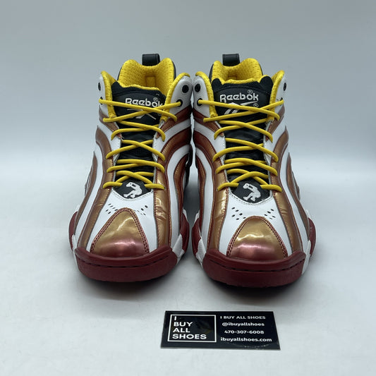 Size 11 - REEBOK SHAQNOSIS SHAQ V51849 MIAMI HEAT YELLOW RED WHITE Leather