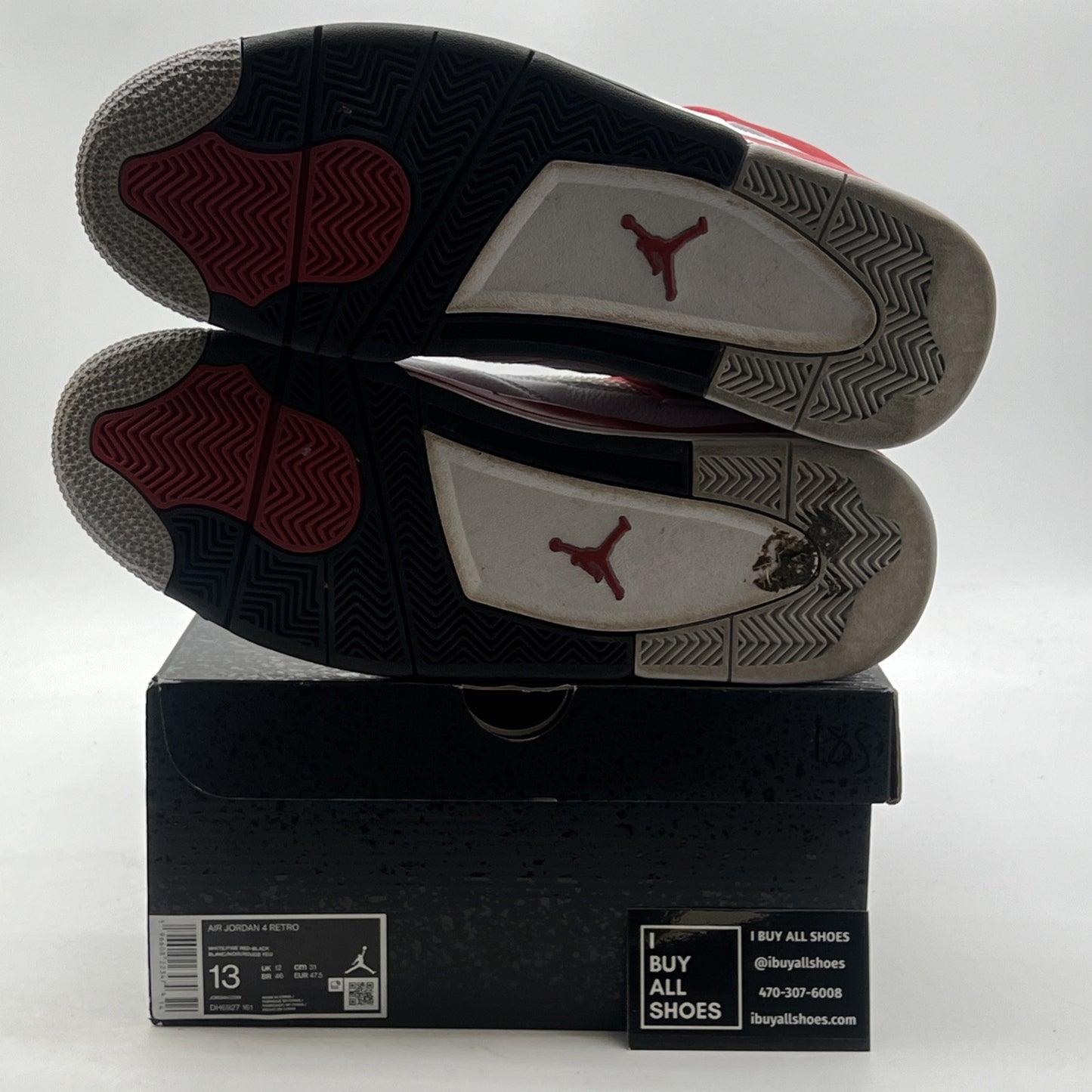 Size 13 - Air Jordan 4 Retro Mid Red Cement (DH6927-161)