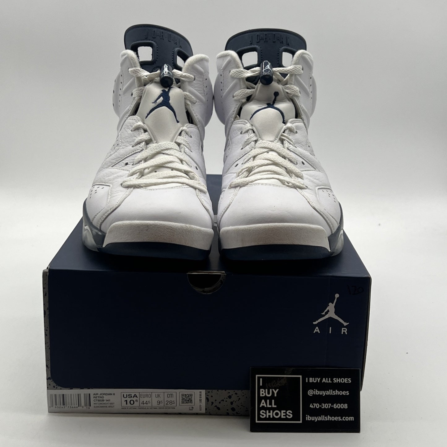 Size 10.5 - Air Jordan 6 Retro Midnight Navy (CT8529-141)