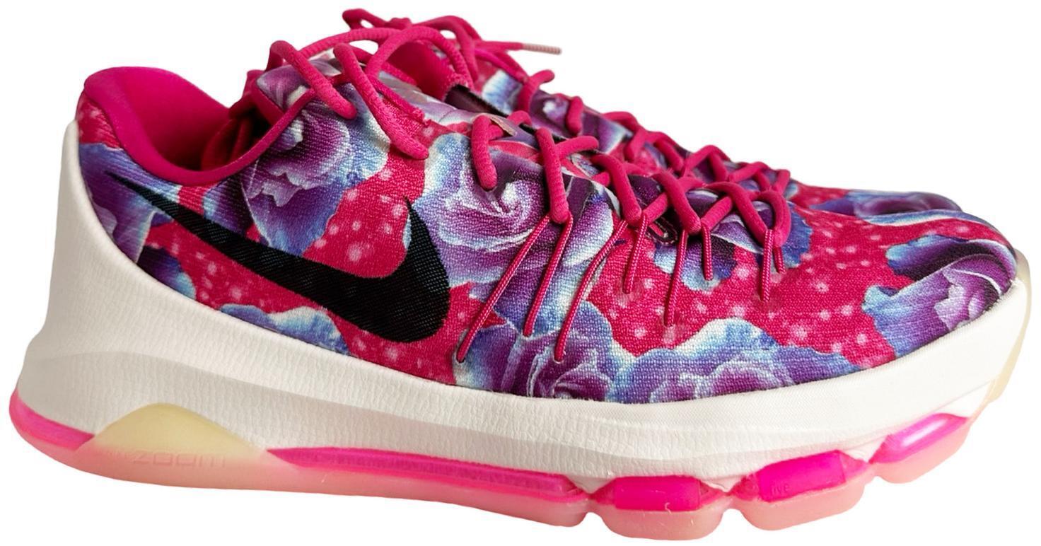 Size 12 - Nike KD 8 Aunt Pearl Pink Purple White Black Suede (819148-603)