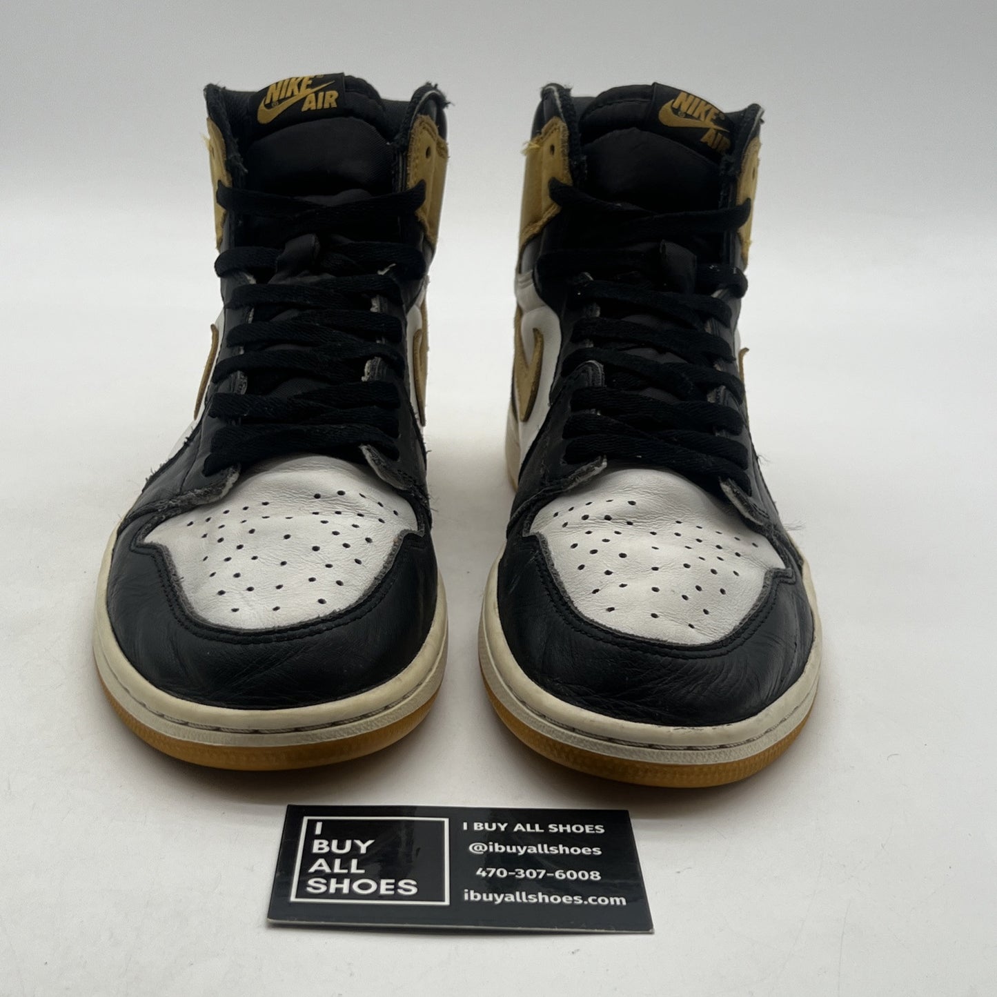 Size 10.5 - Air Jordan 1 Retro OG High Best Hand in the Game - Yellow Ochre