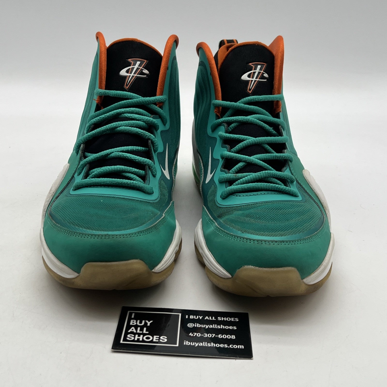 Size 11.5 - Nike Air Penny 5 Miami Dolphins (537331-300)