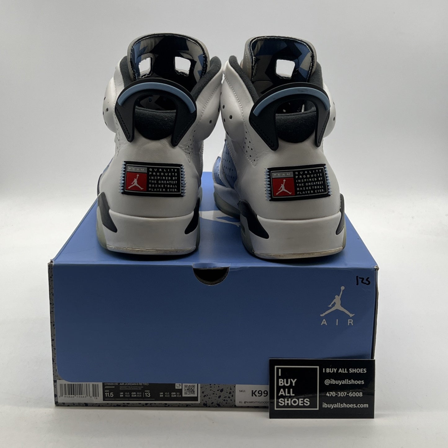 Size 11.5 - Air Jordan 6 Retro Mid UNC Home (CT8529-410)