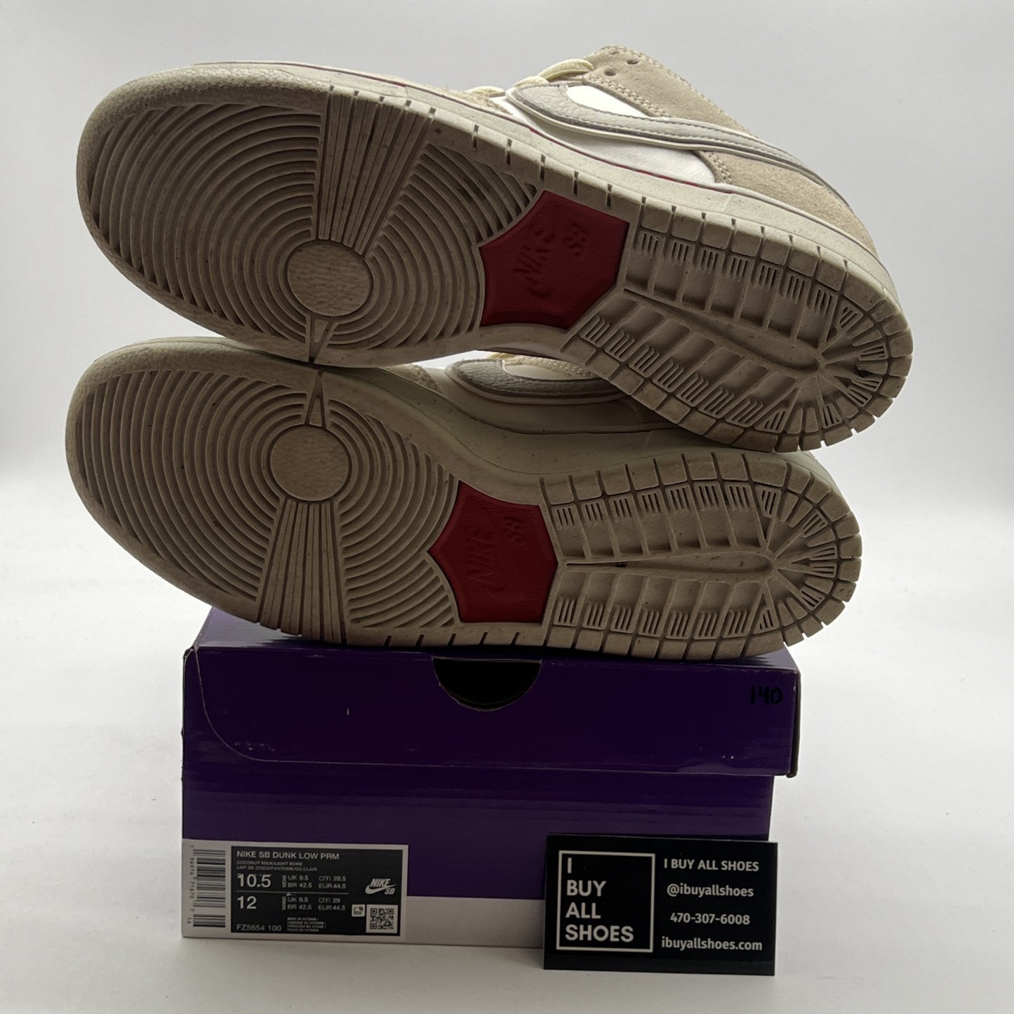 Size 10.5 - Nike Dunk Premium SB Low City of Love Collection - Light Bone