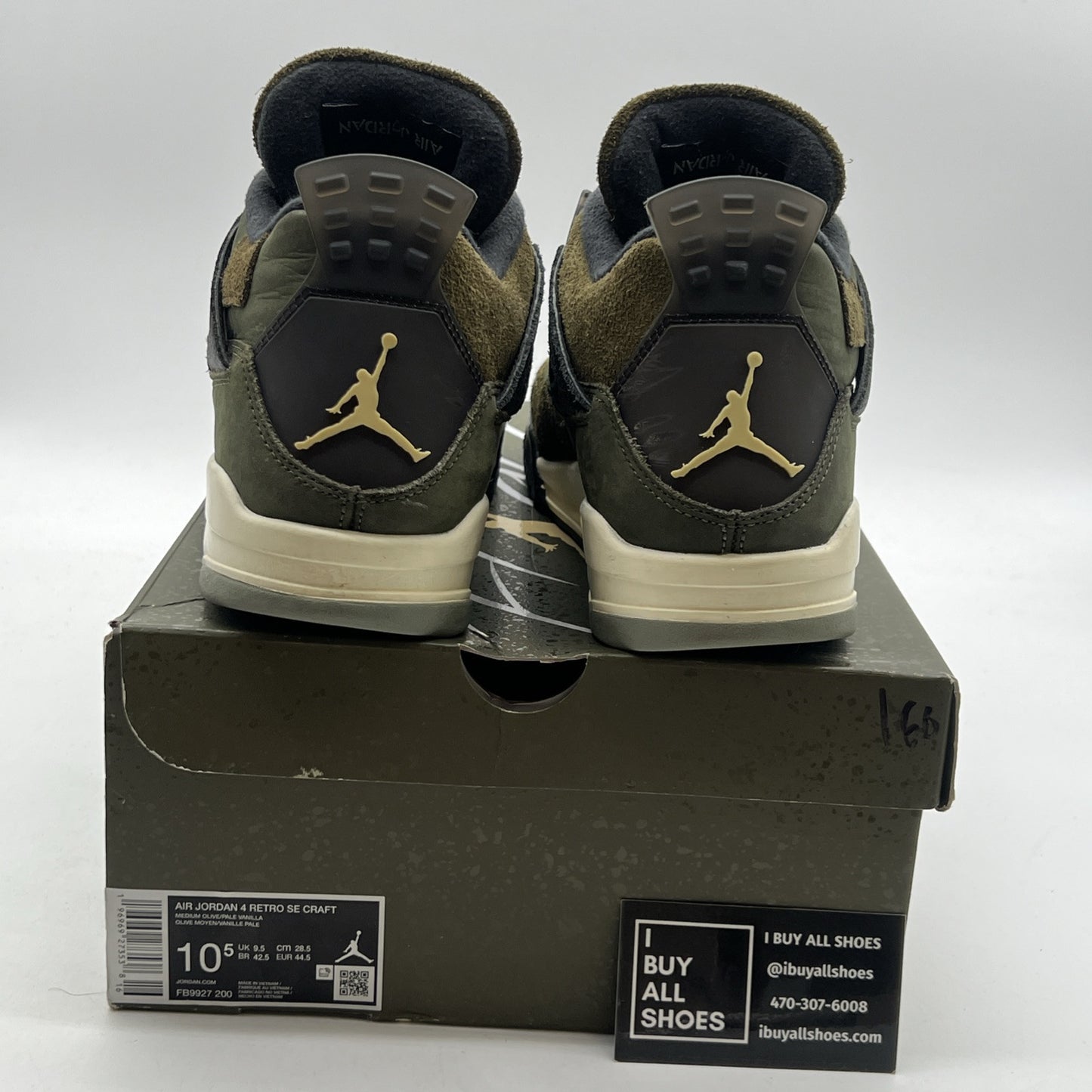 Size 10.5 - Air Jordan 4 SE Retro Low Craft - Olive (FB9927-200)