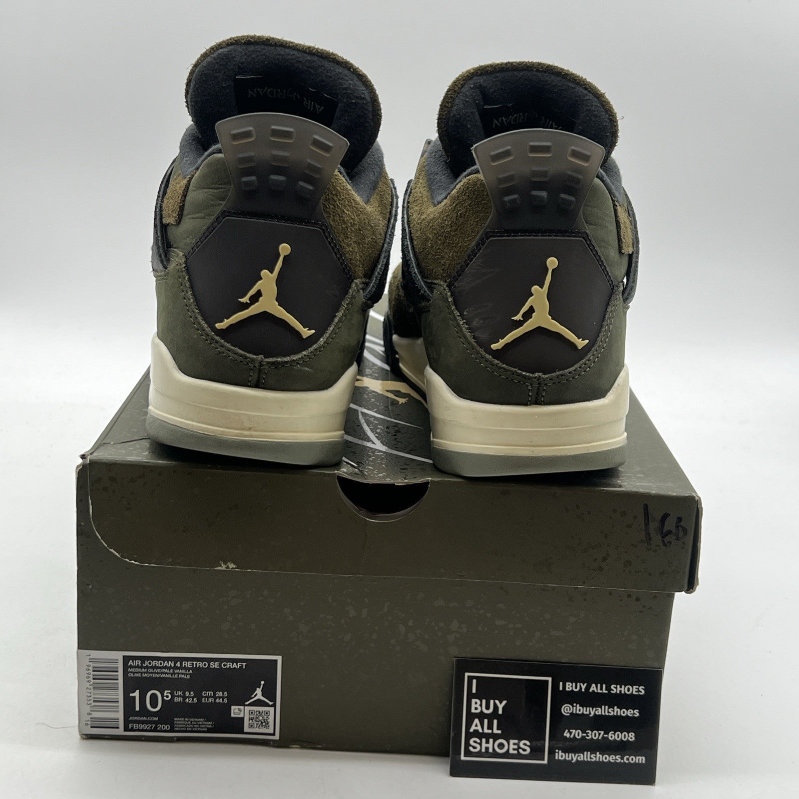 Size 10.5 - Air Jordan 4 SE Retro Low Craft - Olive (FB9927-200)