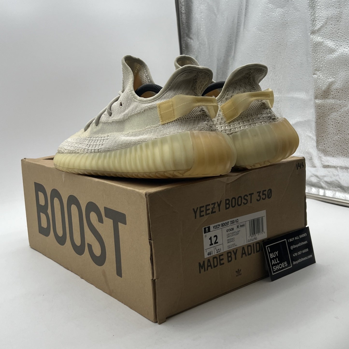 Size 12 - Adidas Yeezy Boost 350 V2 Low Light (GY3438)