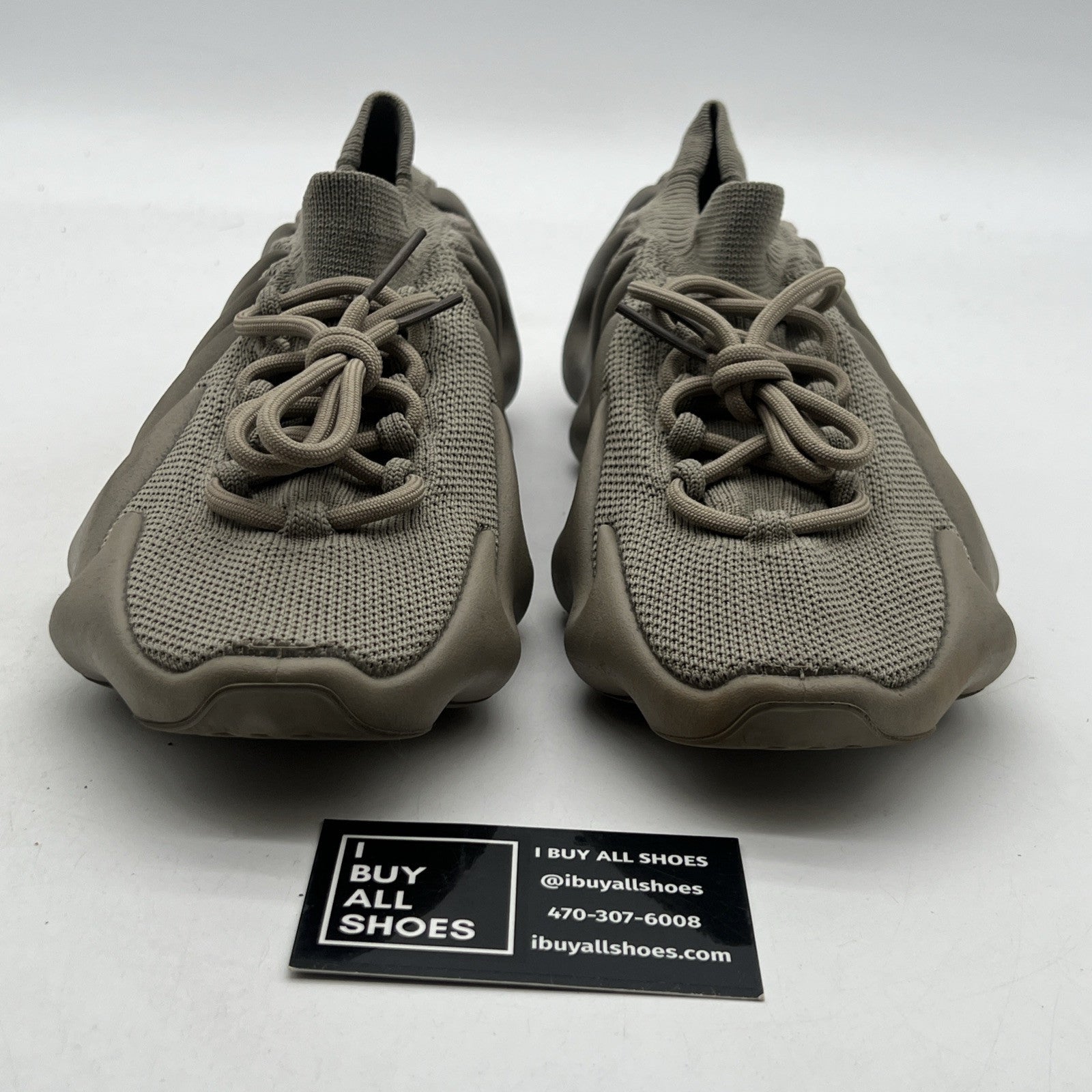 Size 10 - Adidas Yeezy 450 Stone Flax Brown Suede Rubber (ID1623)