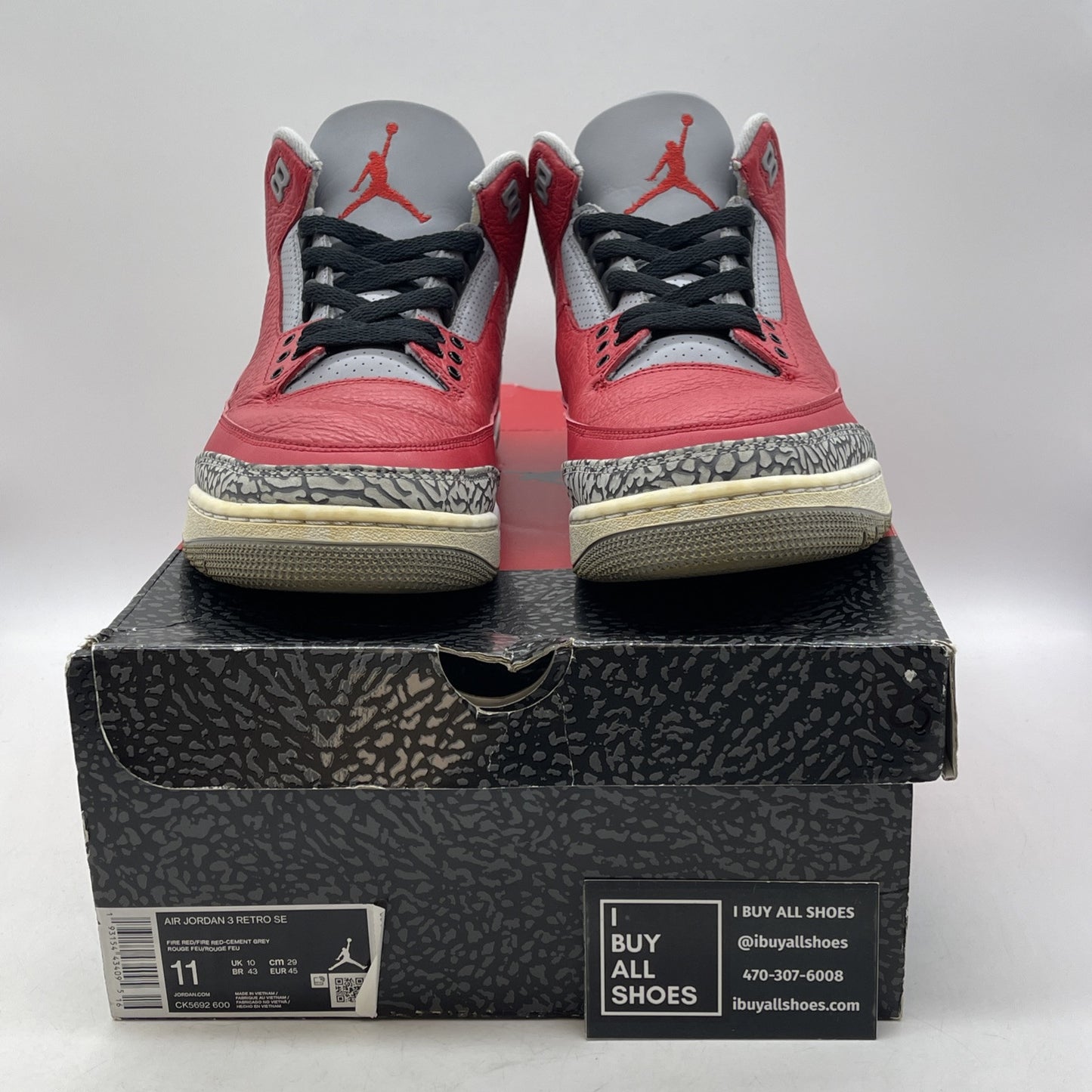 Size 11 - Jordan 3 Retro SE Mid Unite Red Grey Suede Leather (CK5692-600)