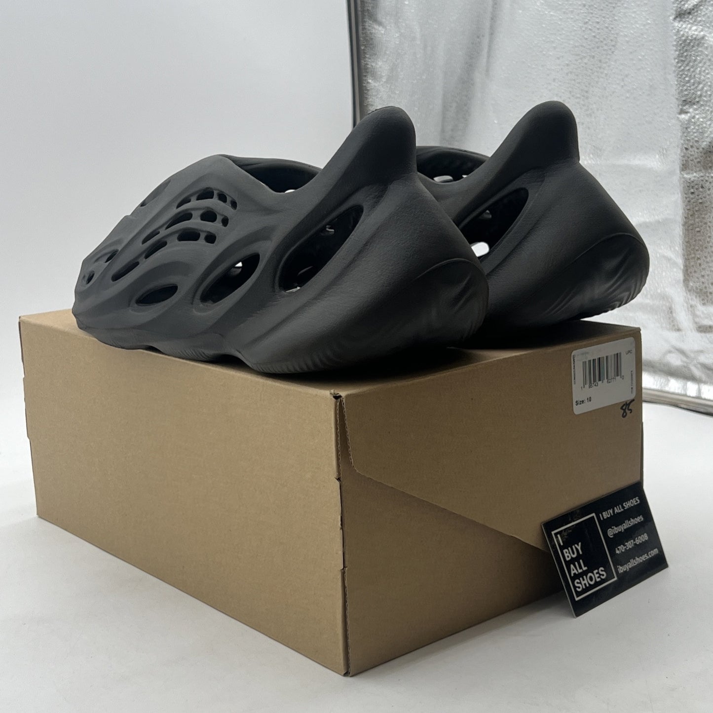 Size 10 - Adidas Yeezy Foam Runner 'Onyx' (HP8739)