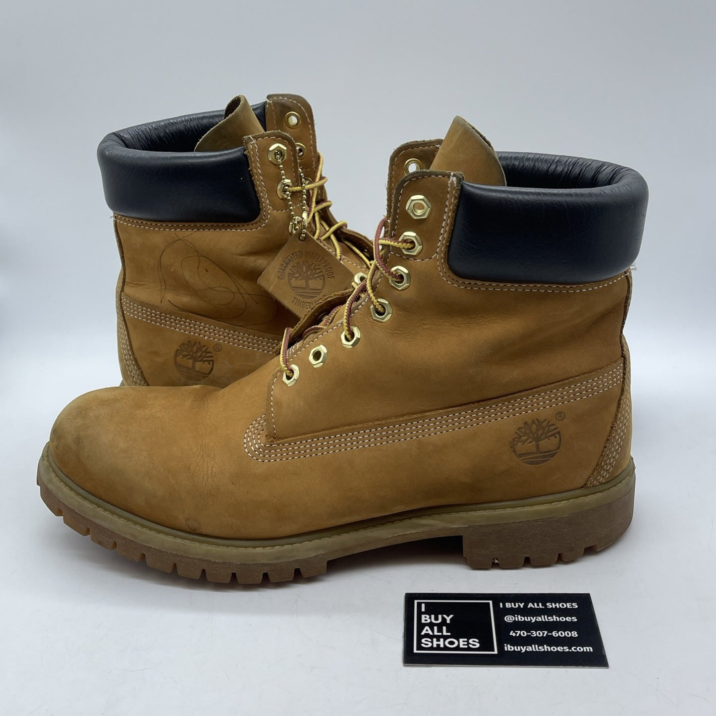 Size 11.5 - Timberland 6 Inch Basic Waterproof Boots Wheat Nubuck