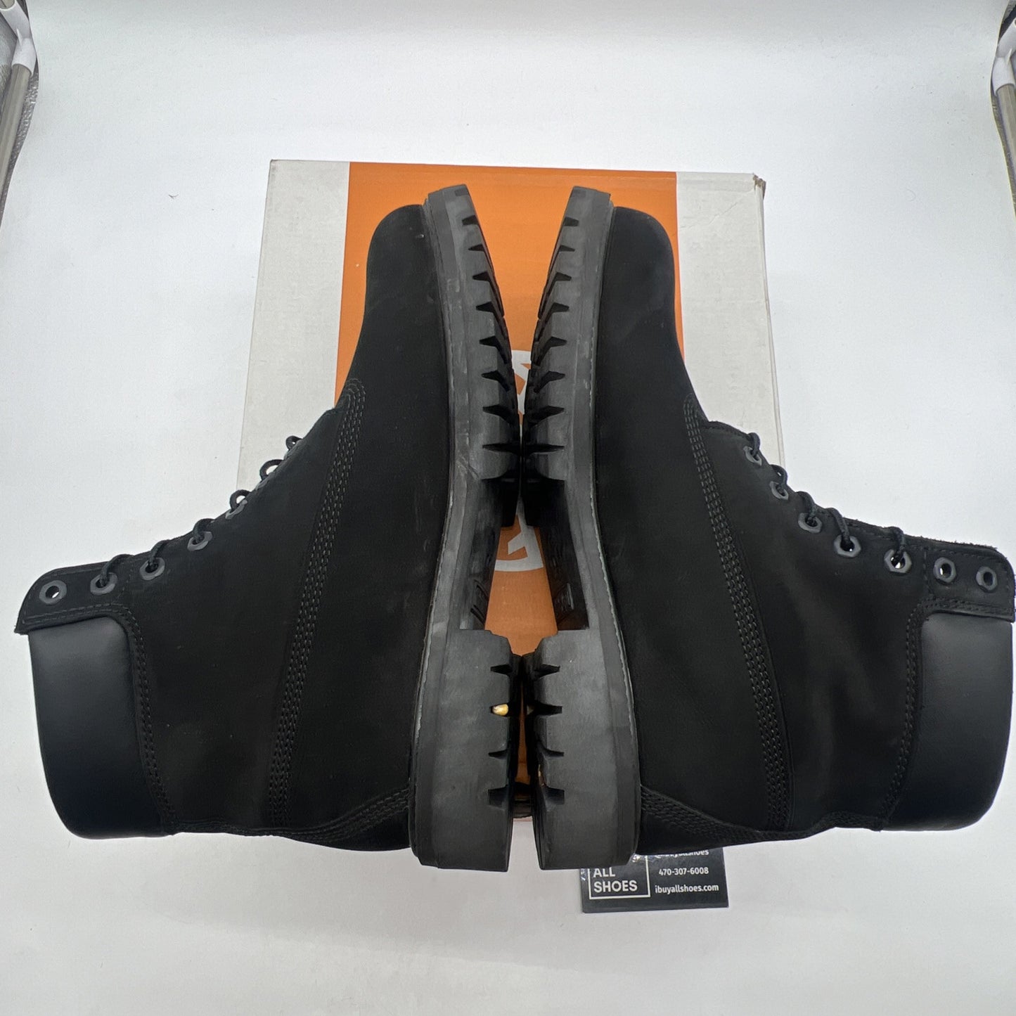 Size 9.5 - Mens Timberland Premium 6" Boot - Black Nubuck  (TB 010073-001)