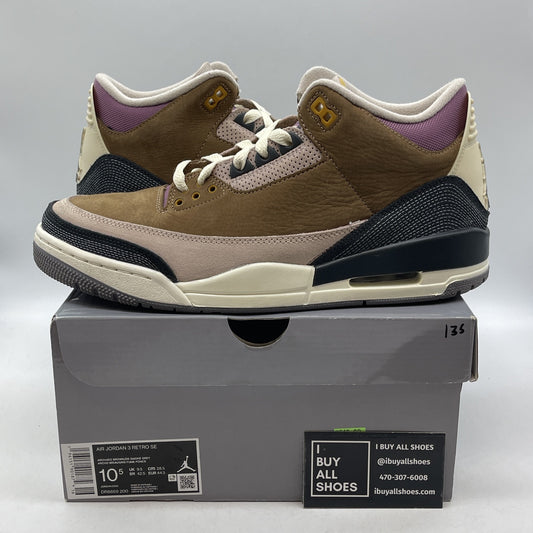 Size 10.5 - Air Jordan 3 Retro SE Winterized Brown Black Suede (DR8869-200)