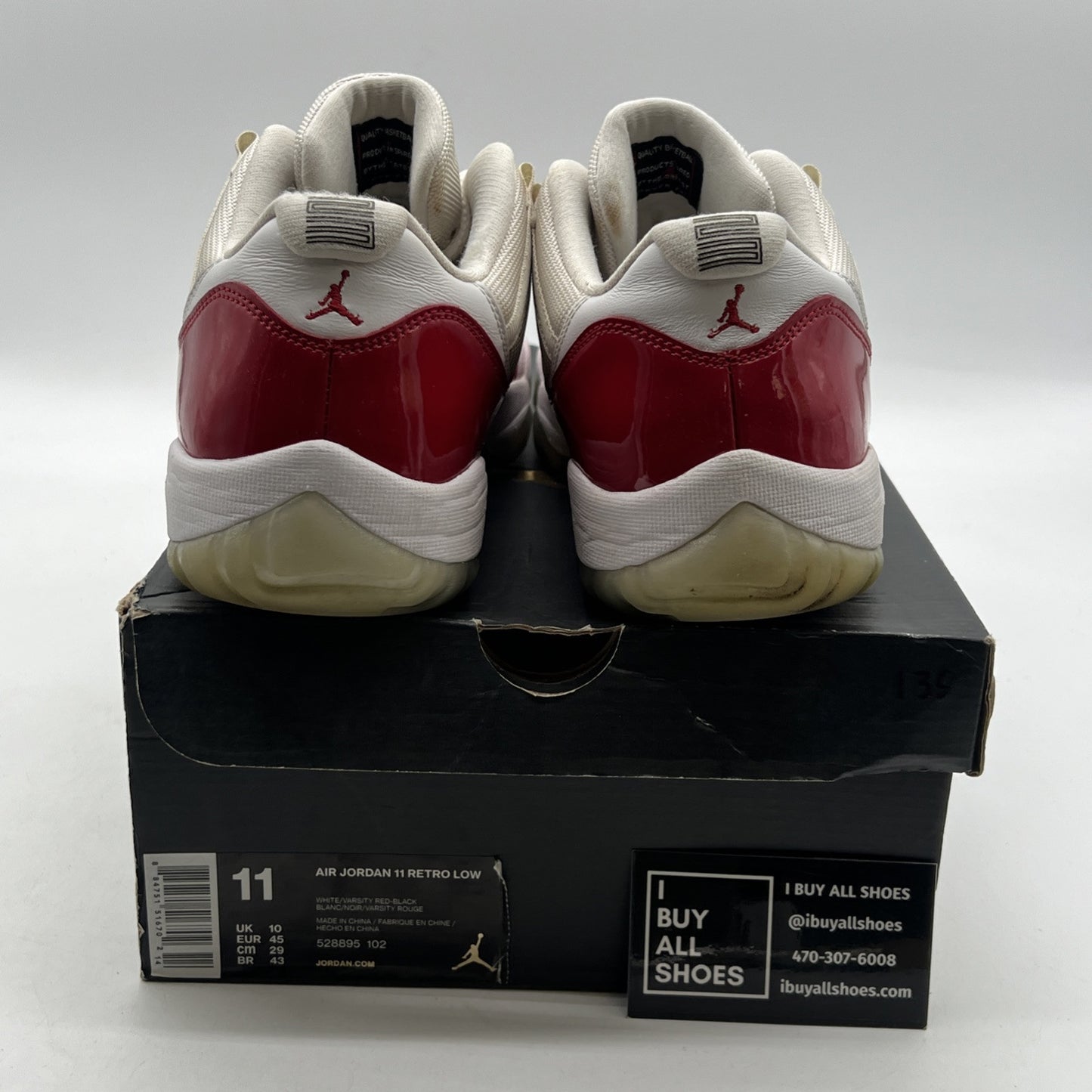 Size 11 - Air Jordan 11 Retro 2016 Low Cherry (528895-102)