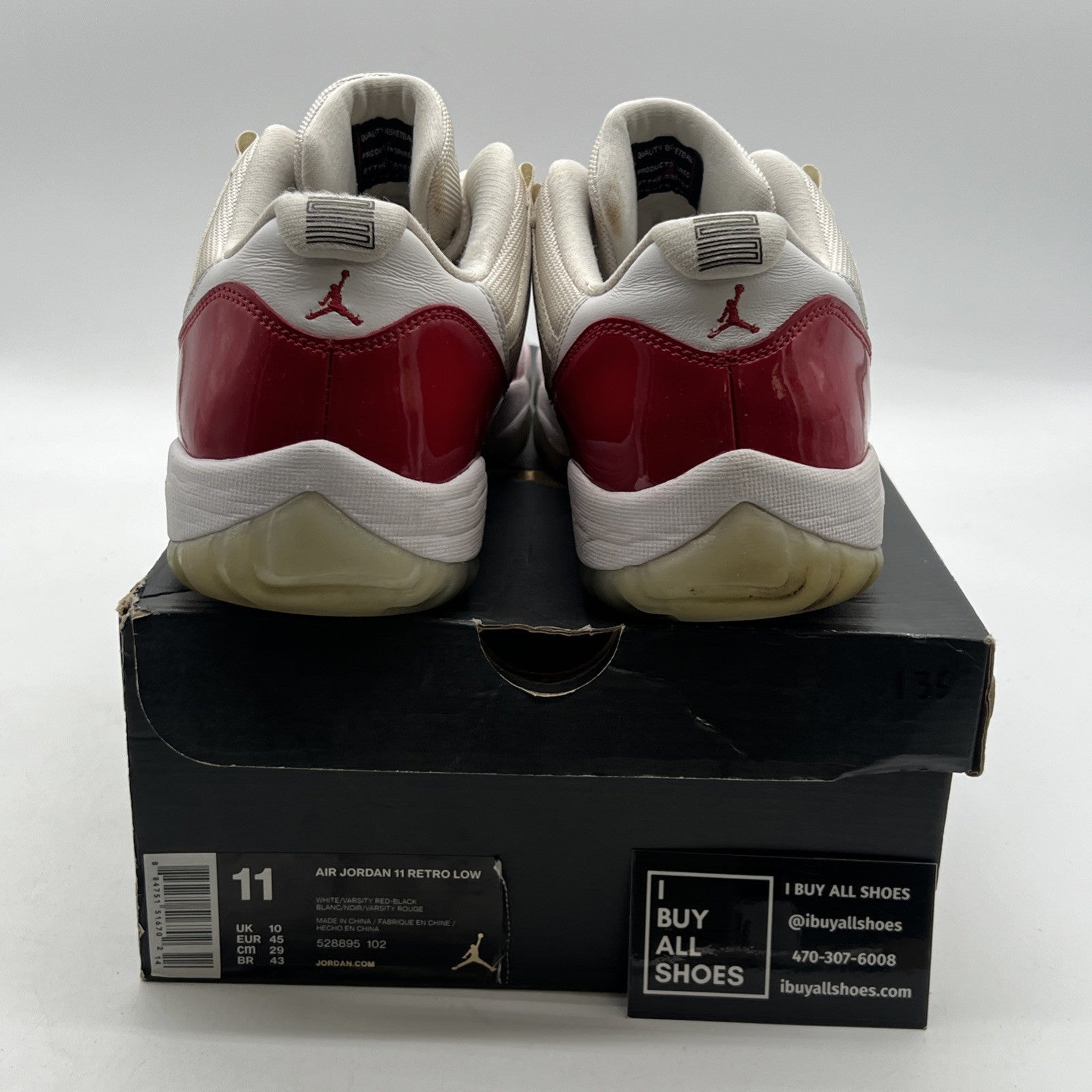 Size 11 - Air Jordan 11 Retro 2016 Low Cherry (528895-102)