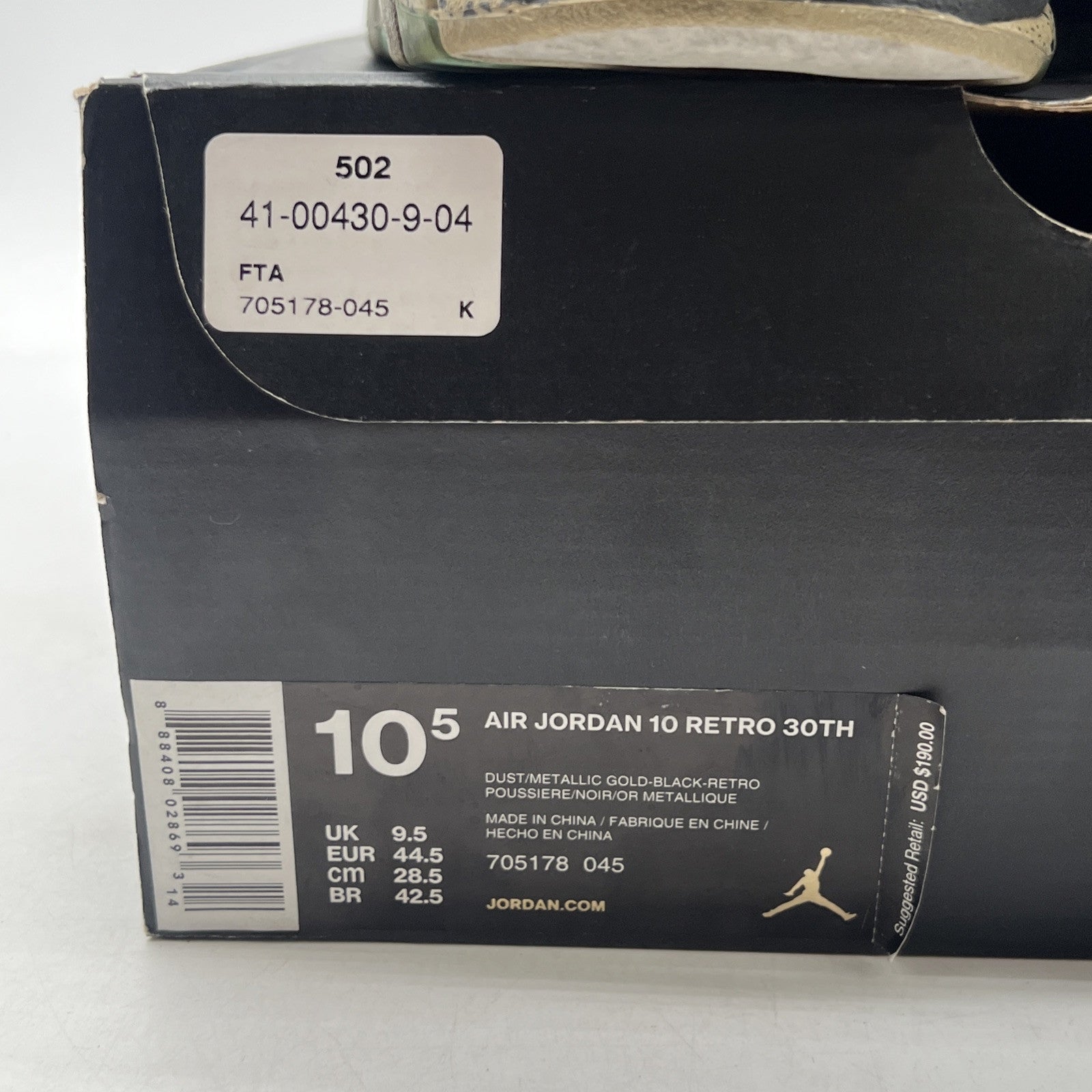 Size 10.5 - Air Jordan 10 Retro Lady Liberty (705178-045)