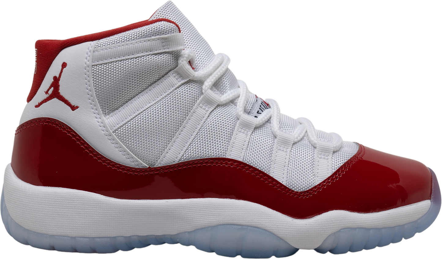 Size 7Y (GS) - Jordan 11 Retro Mid Cherry Red White Leather