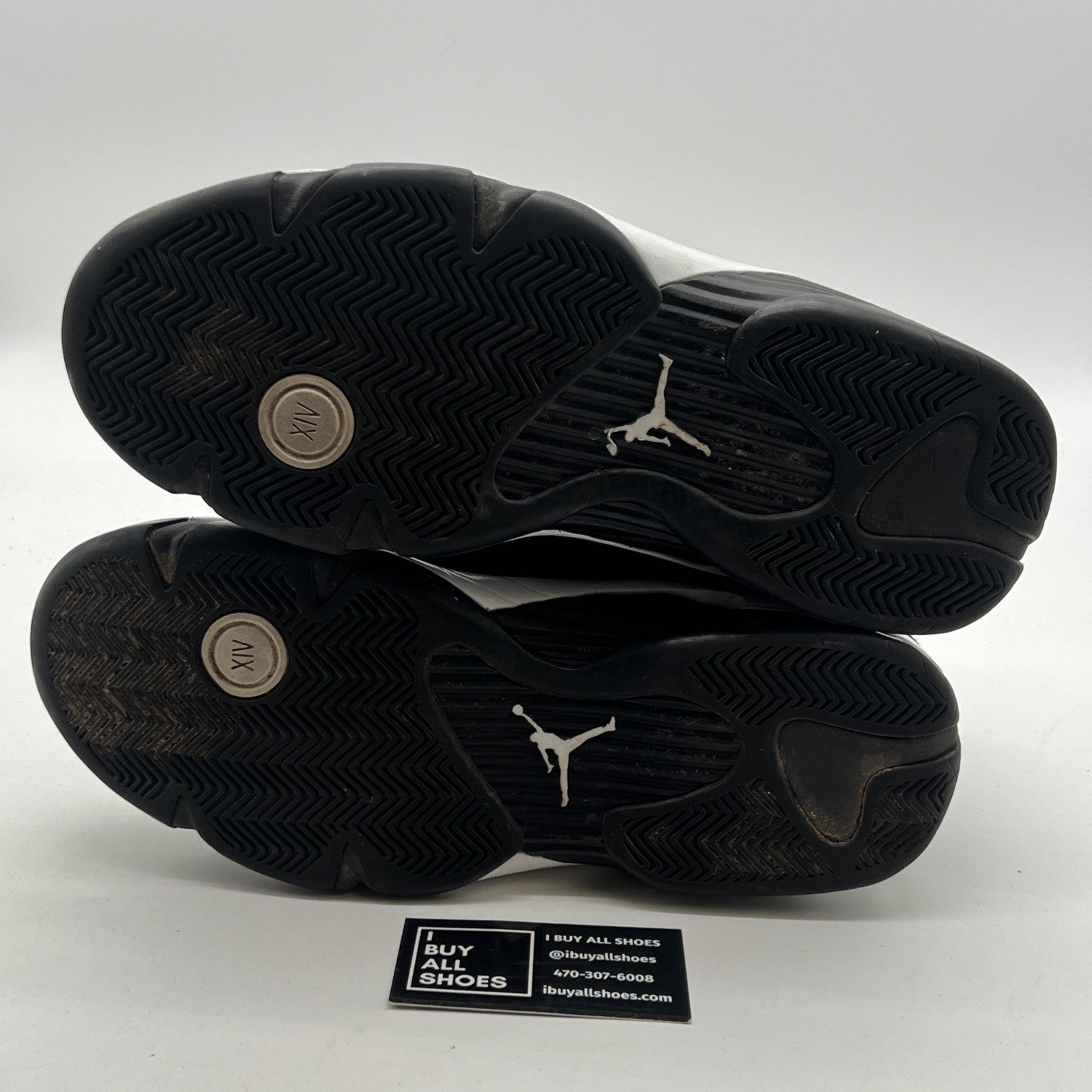 Size 11.5 - Air Jordan 14 Retro Black White (487471-016)