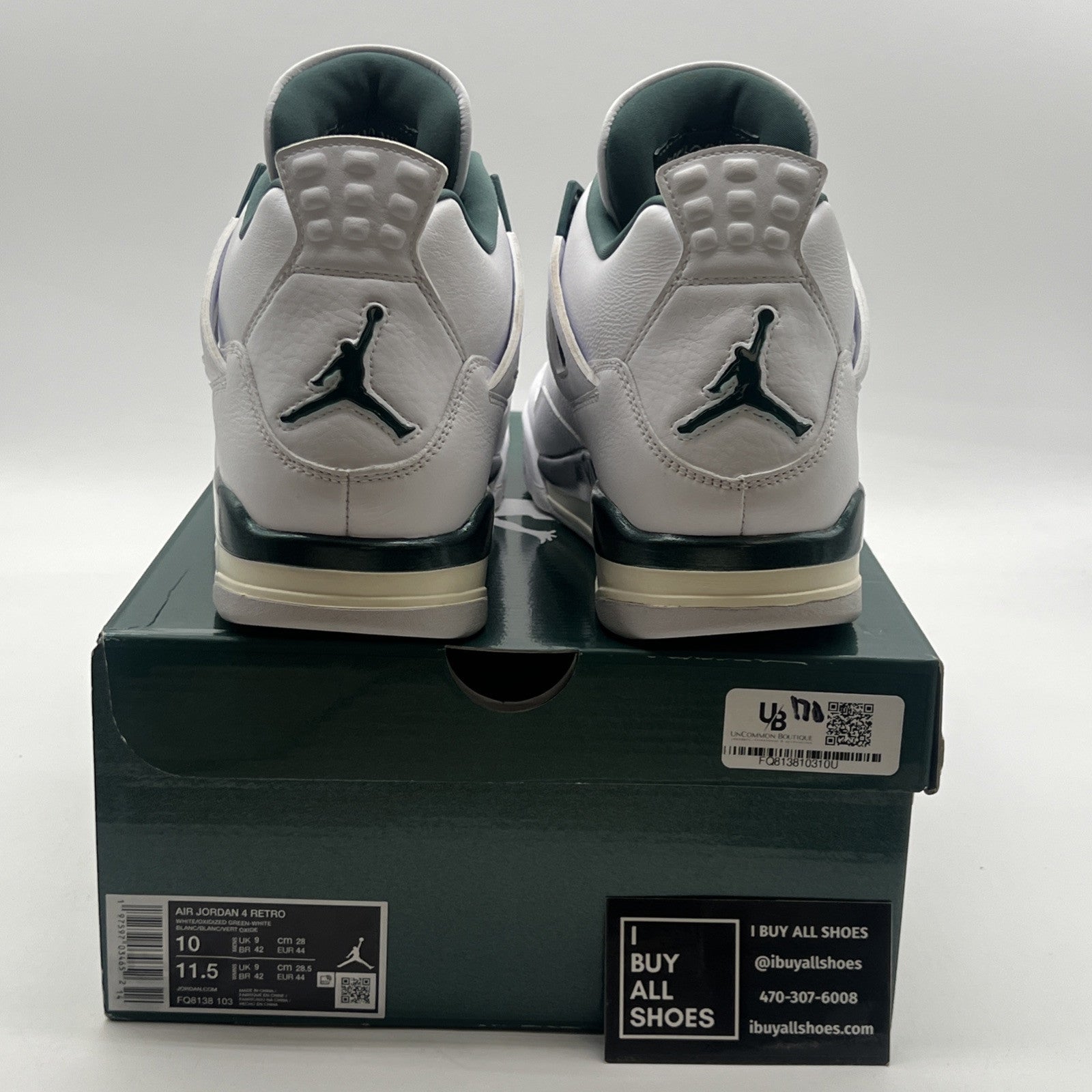 Size 10 - Air Jordan 4 Retro Oxidized Green (FQ8138-103)