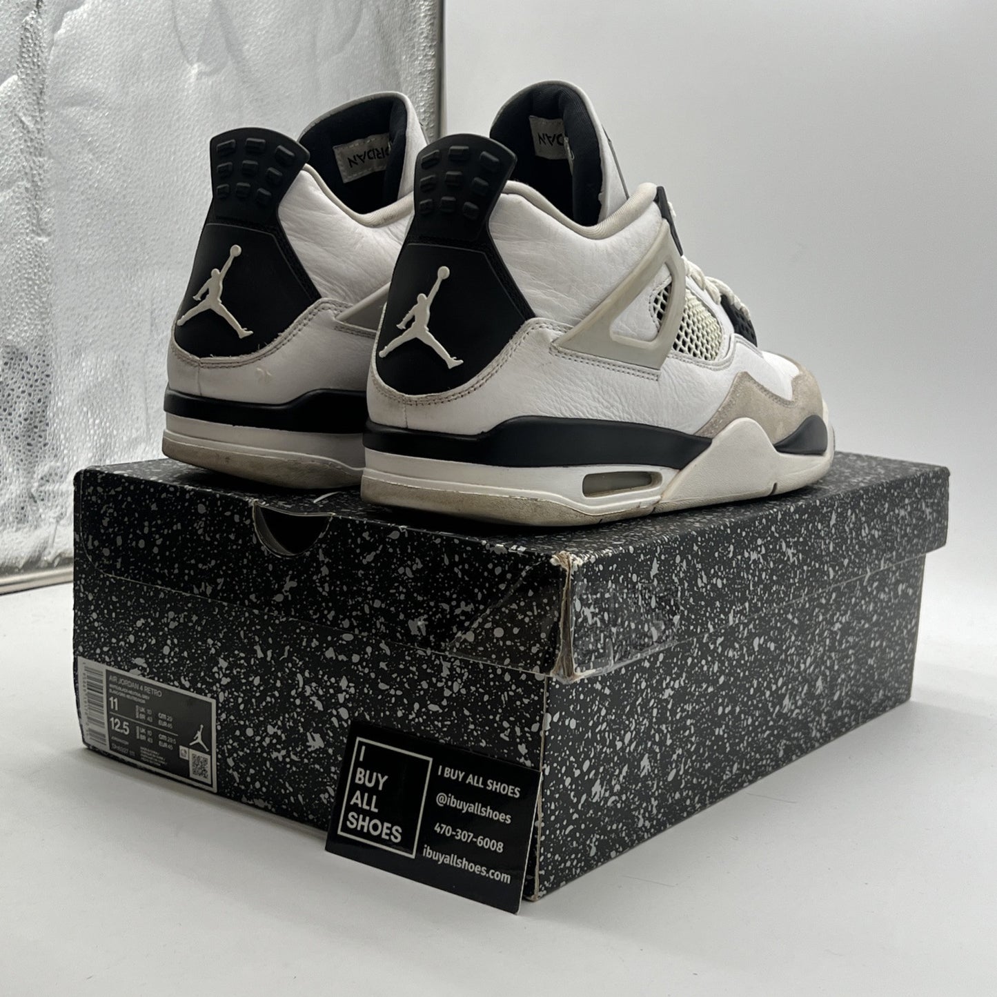 Size 11 - Air Jordan 4 Retro Mid Military Black (DH6927-111)
