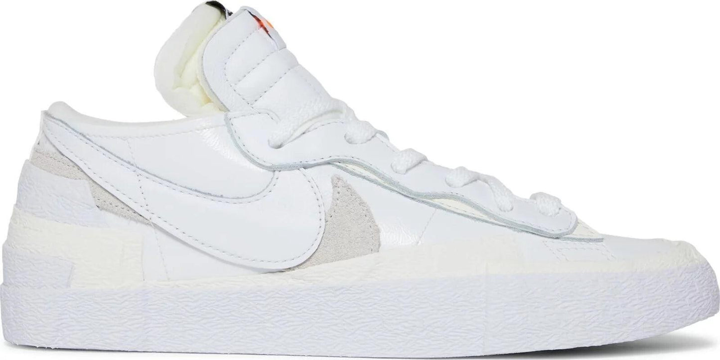 Size 12 - Nike sacai x Blazer Low White Patent (DM6443-100)