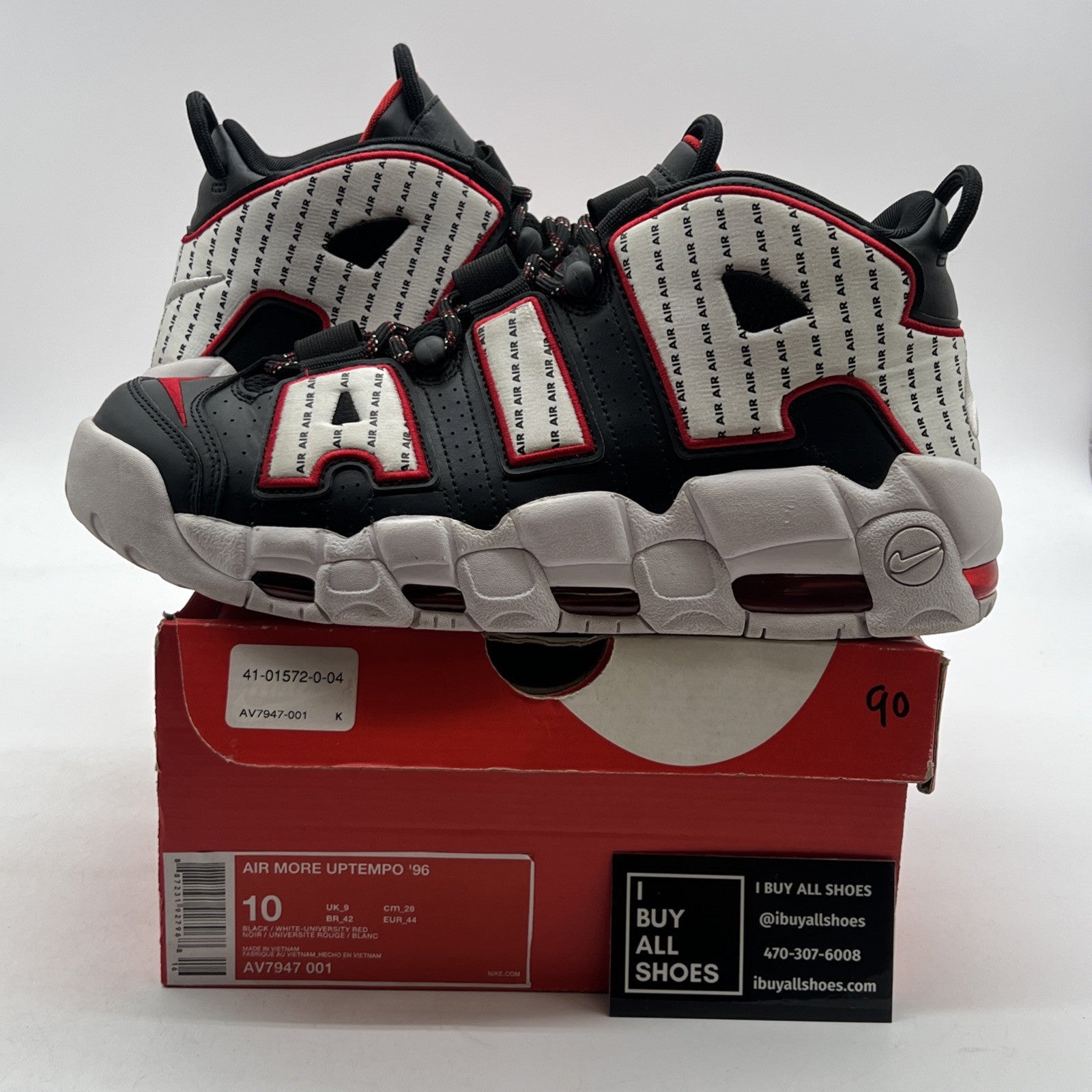Size 10 - Nike Air More Uptempo Pinstripe (AV7947-001)