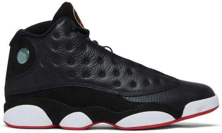 Size 12.5 - Jordan 13 Retro Mid Playoff Black Suede Leather (414571-062)