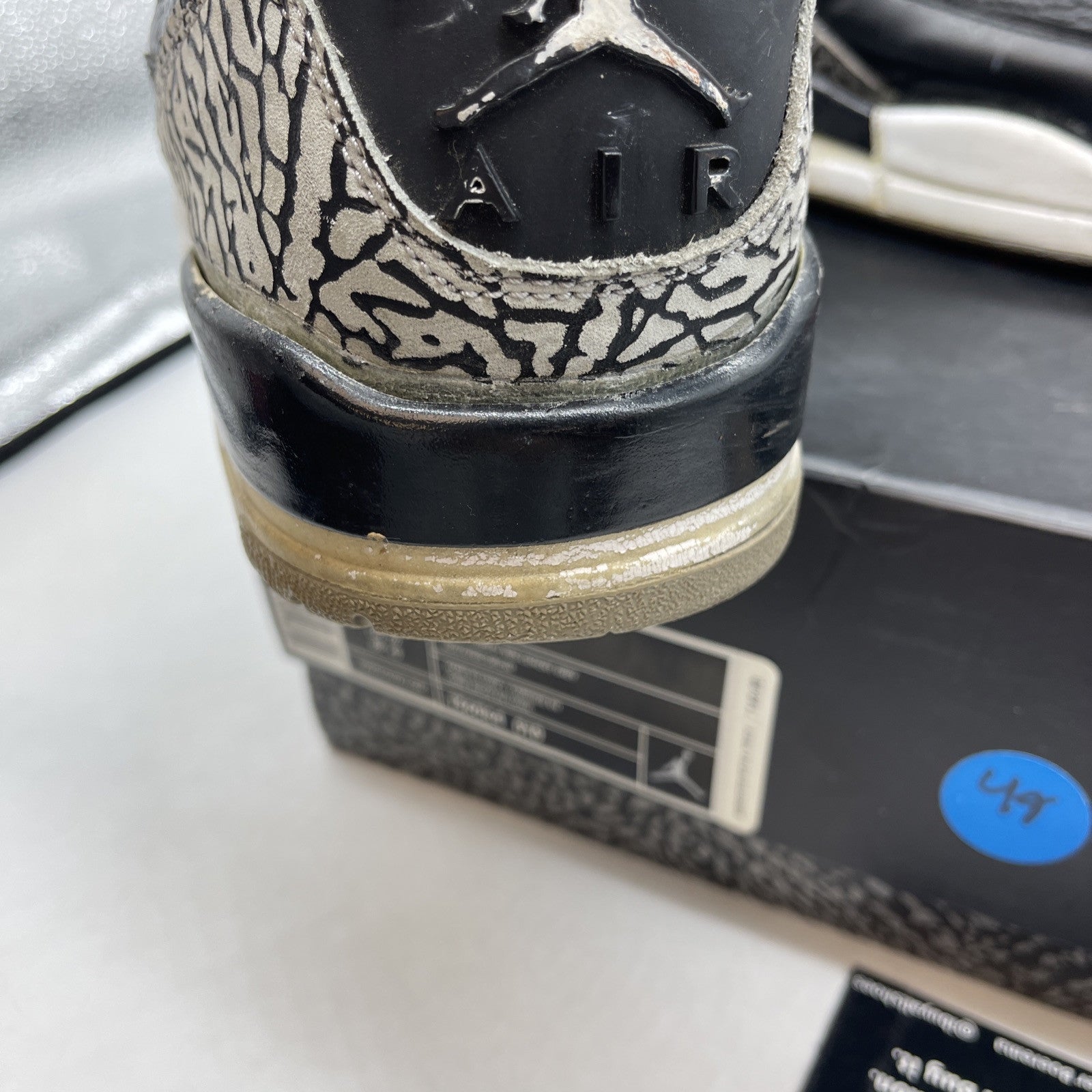 Size 11 - Jordan 3 Retro release 2011 Black Grey Suede (136064-010)