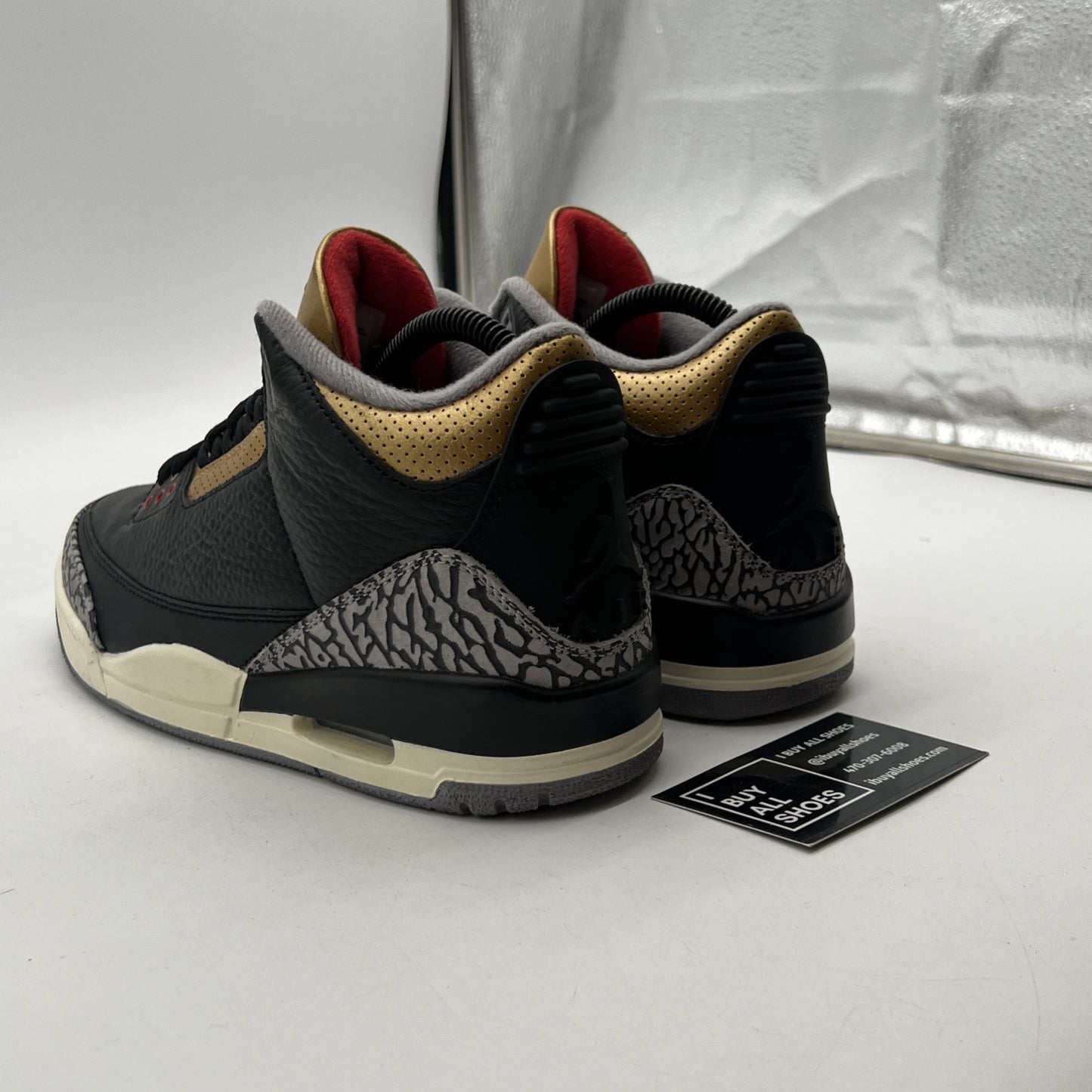 Size 8 - Air Jordan 3 Retro Mid Black Gold W (CK9246-067)