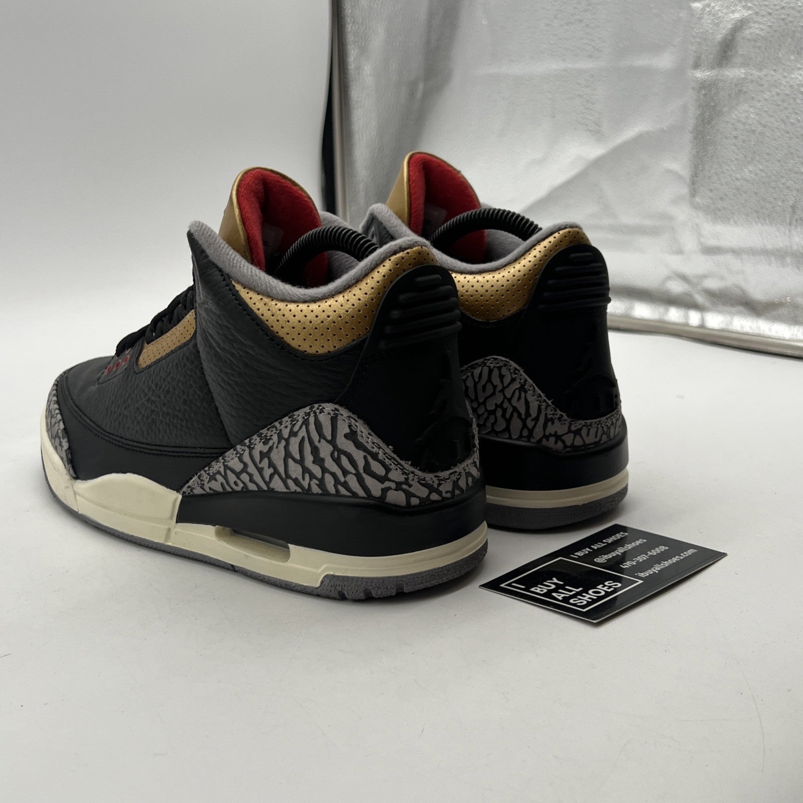 Size 8 - Air Jordan 3 Retro Mid Black Gold W (CK9246-067)