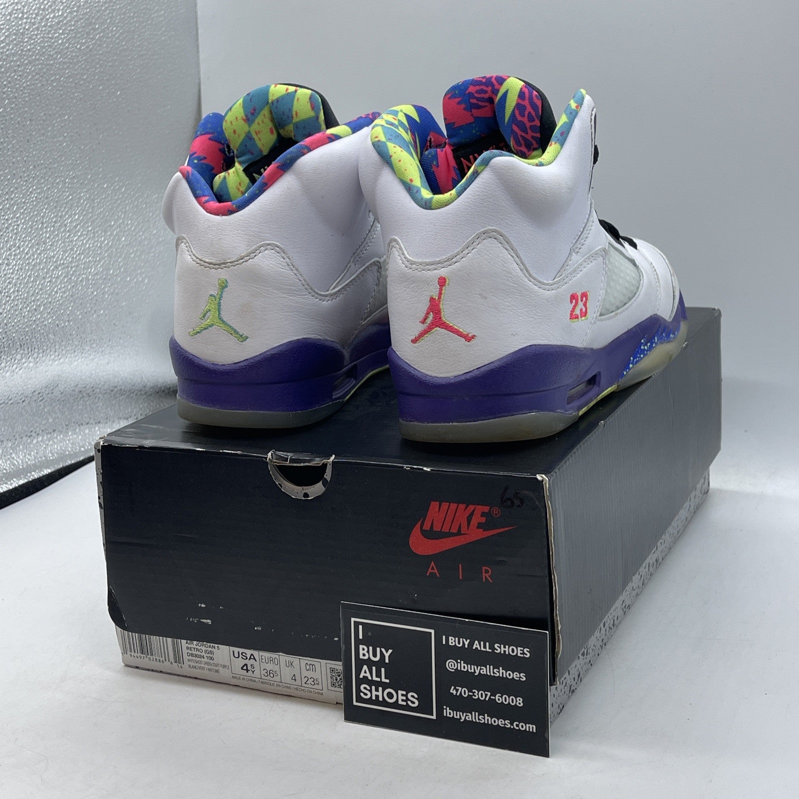 Size 4.5Y - Nike Air Jordan 5 GS Retro Alternate Bel Air (DB3024-100)