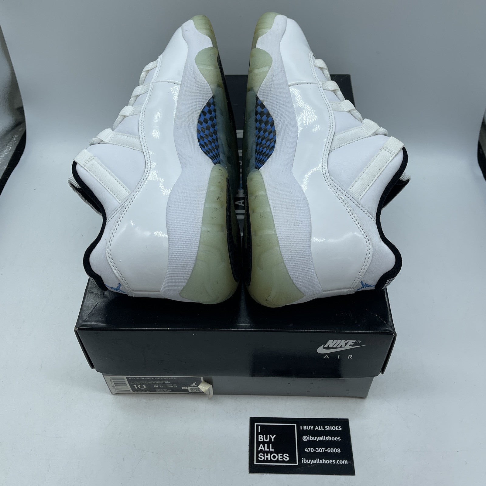 Size 10 - Jordan 11 Retro Low Legend Blue White Leather (AV2187-117)