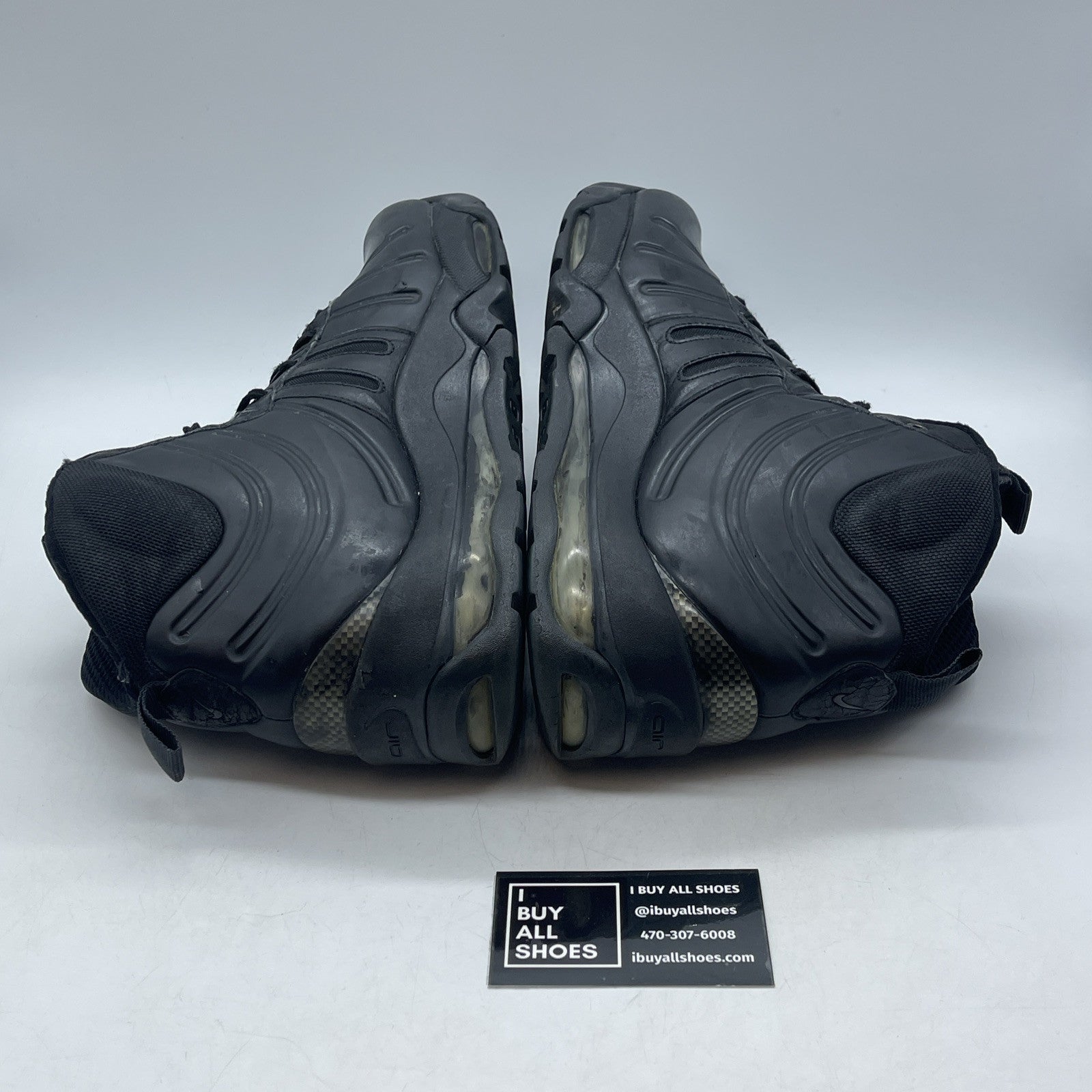 Size 11.5 - Nike Air Max Posite Bakin Black Suede Leather (415327-001)
