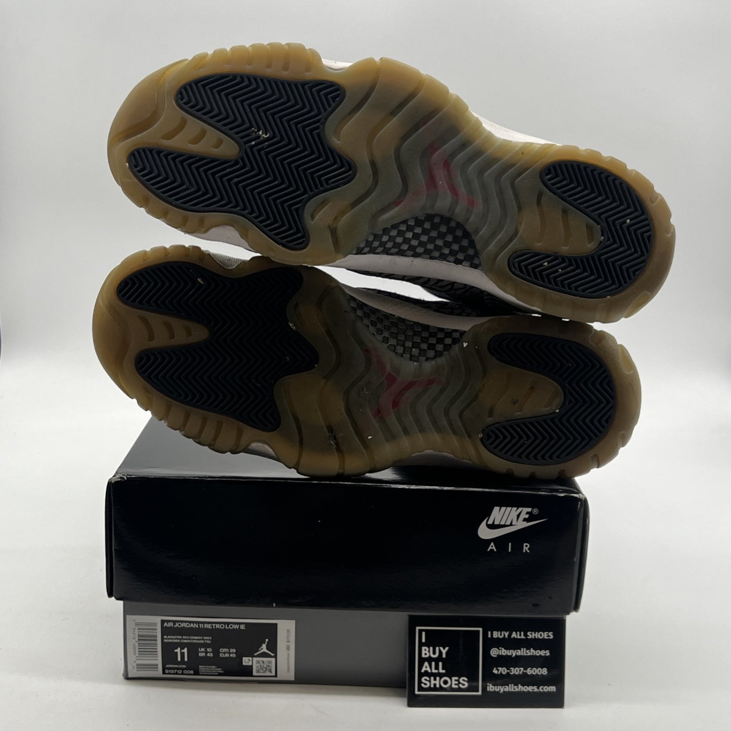 Size 11 - Air Jordan 11 Retro IE Low Black Cement (919712-006)