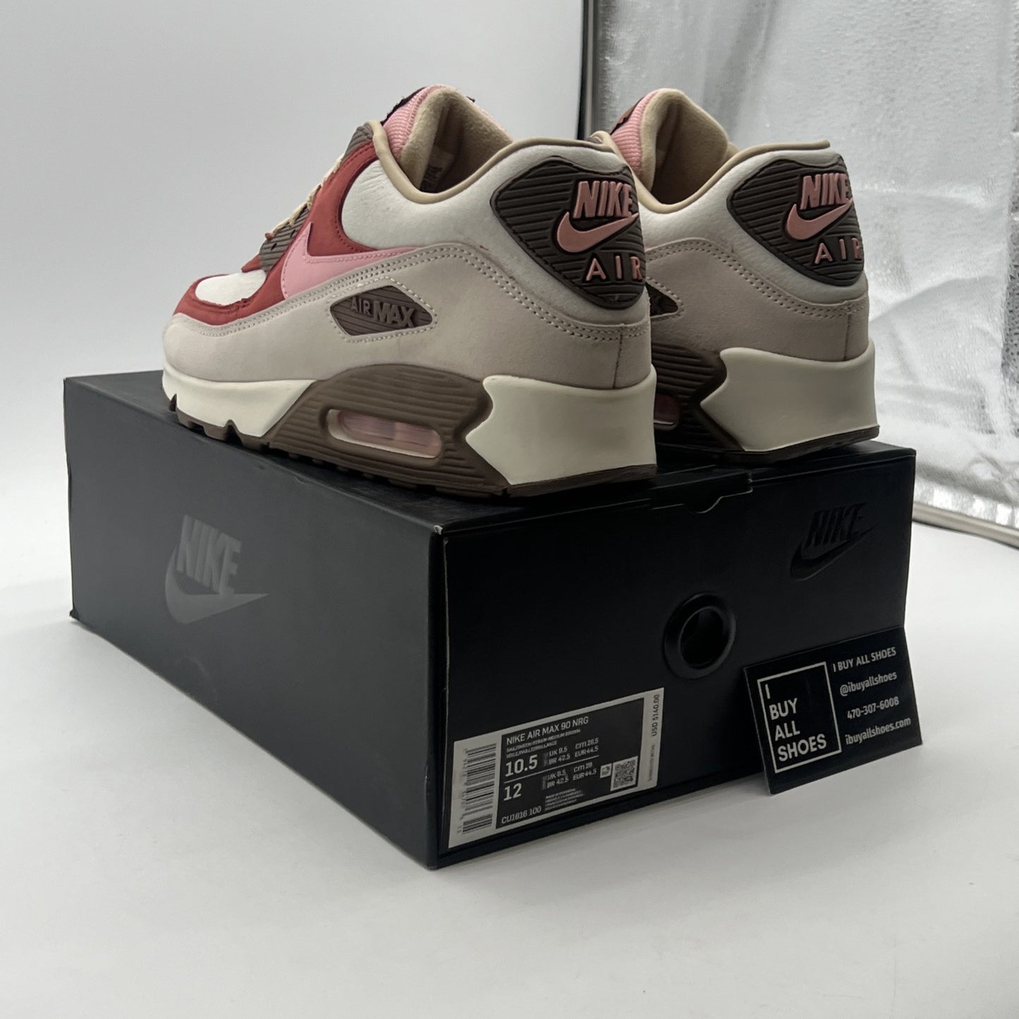 Size 10.5 - Nike DQM x Air Max 90 2021 Bacon (CU1816-100)