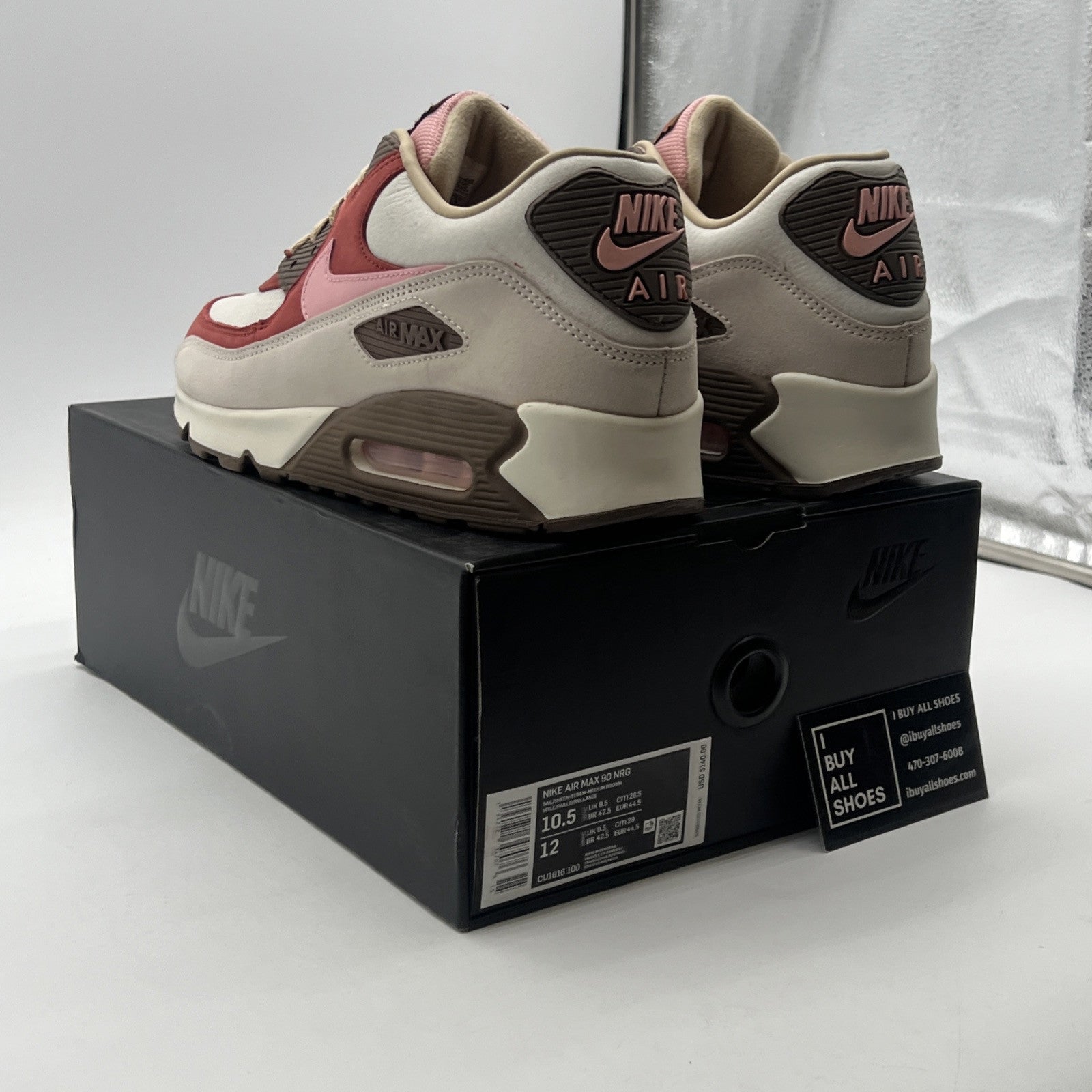 Size 10.5 - Nike DQM x Air Max 90 2021 Bacon (CU1816-100)