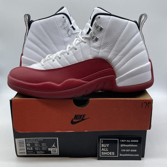 Size 10 - Jordan 12 Retro 2023 Mid Cherry Red White Leather (CT8013-116)