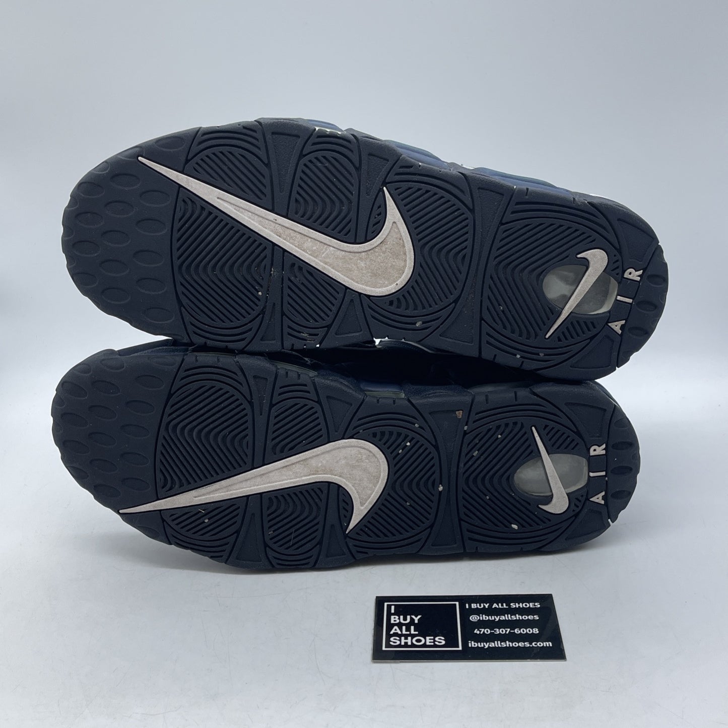 Size 11 - Nike Air More Uptempo Obsidian Blue White Suede (921948-400)