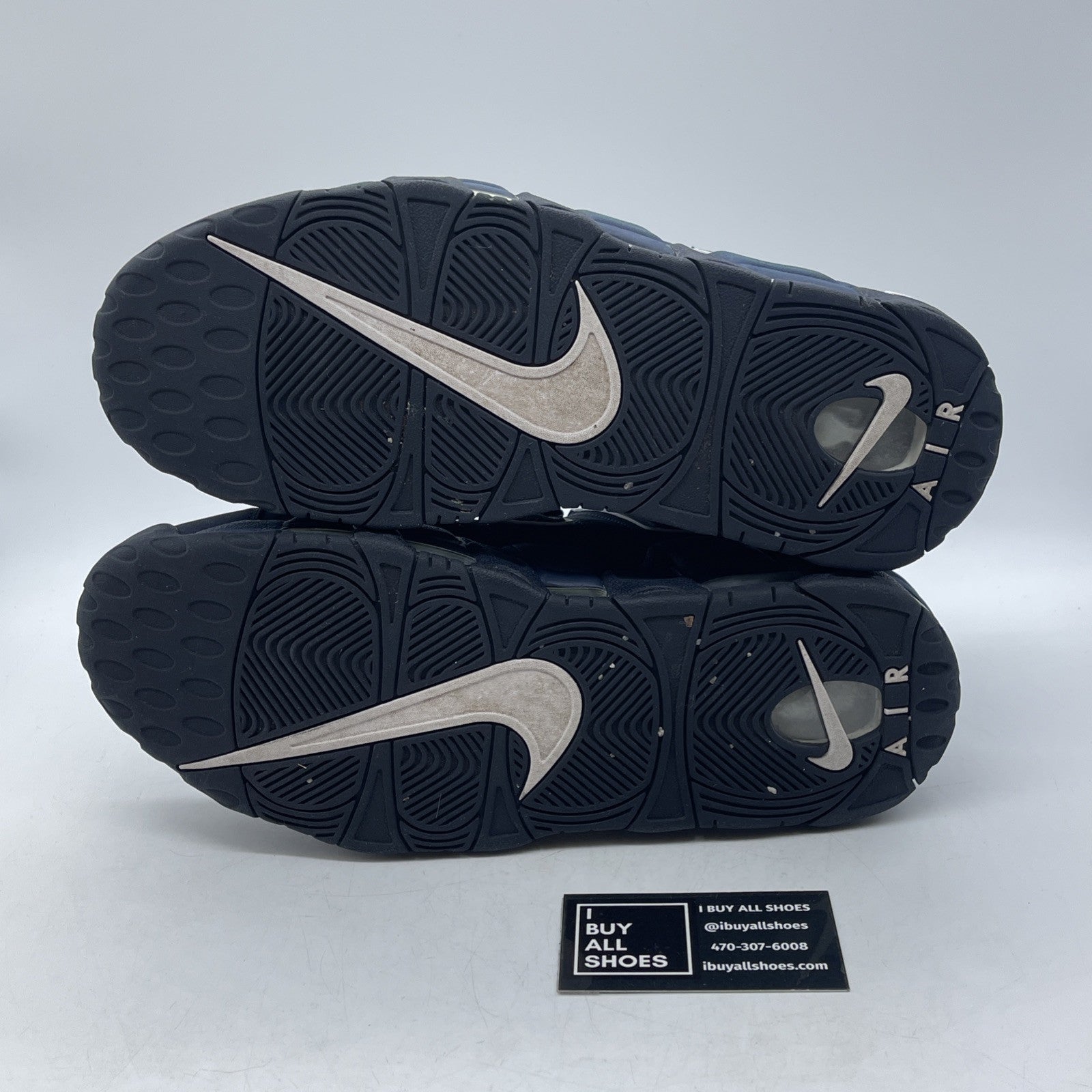 Size 11 - Nike Air More Uptempo Obsidian Blue White Suede (921948-400)