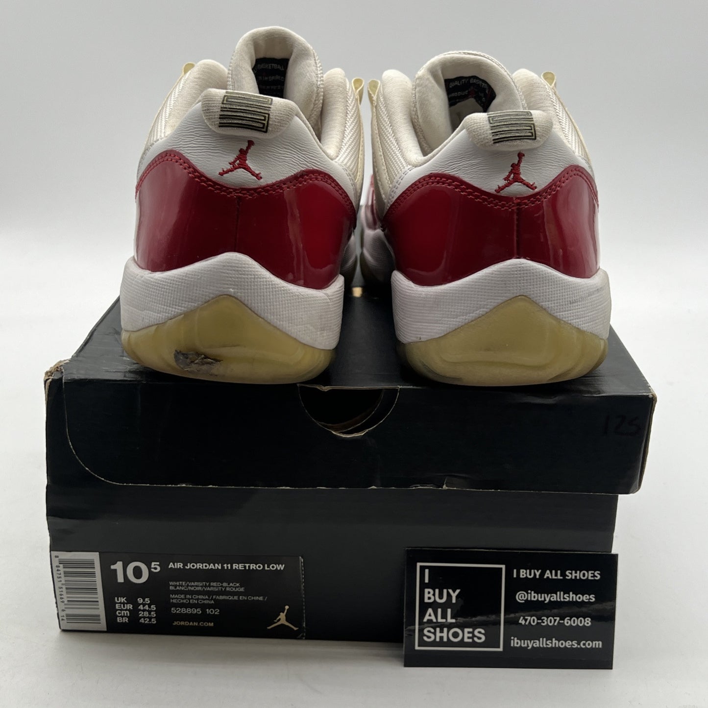 Size 10.5 - Air Jordan 11 Retro 2016 Low Cherry (528895-102)
