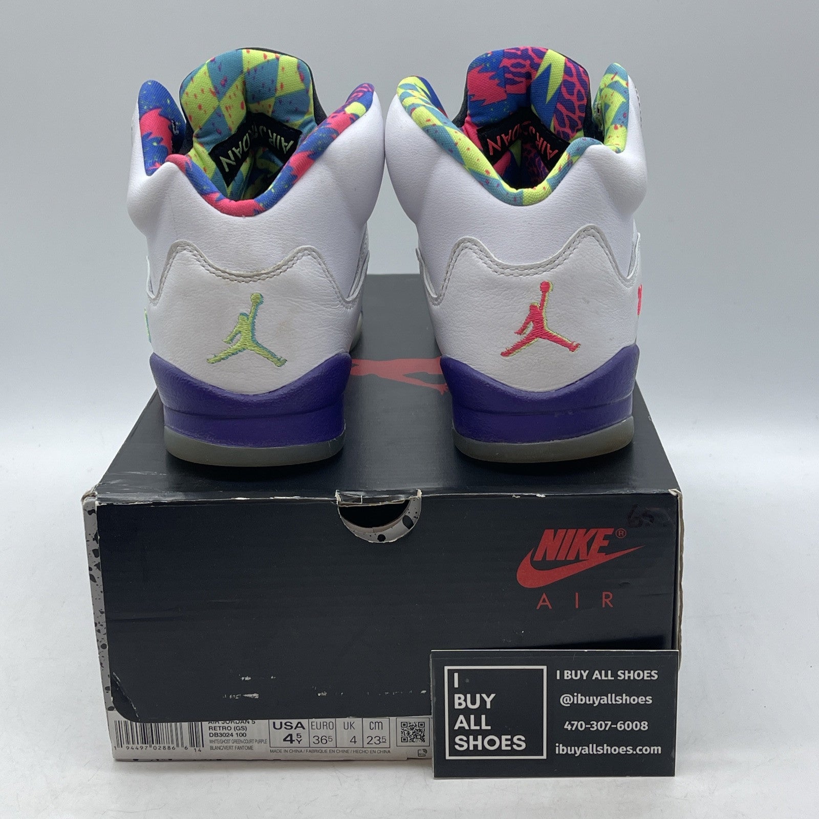 Size 4.5Y - Nike Air Jordan 5 GS Retro Alternate Bel Air (DB3024-100)
