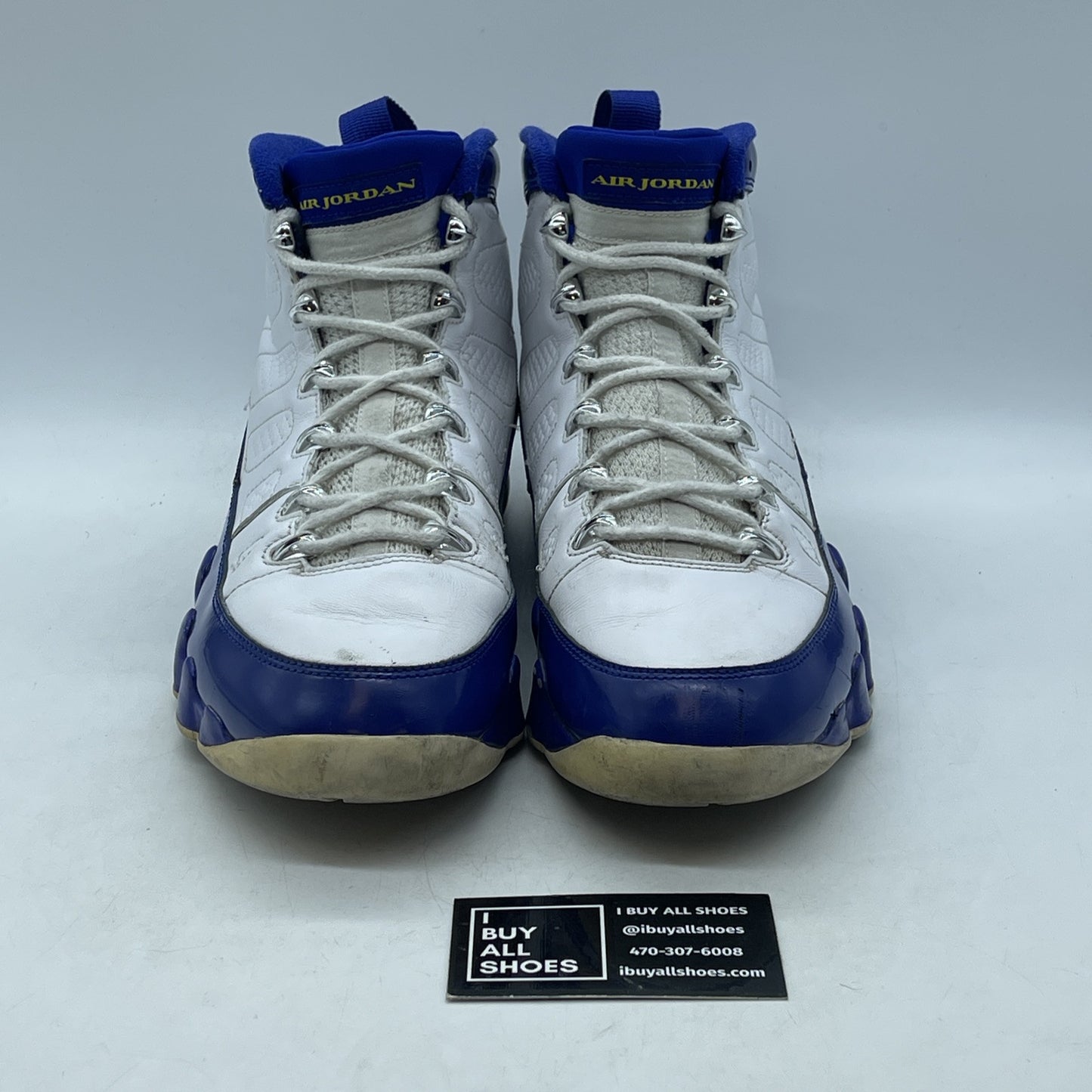 Size 11 - Air Jordan 9 Retro Kobe Blue Yellow White Leather (302370-121)