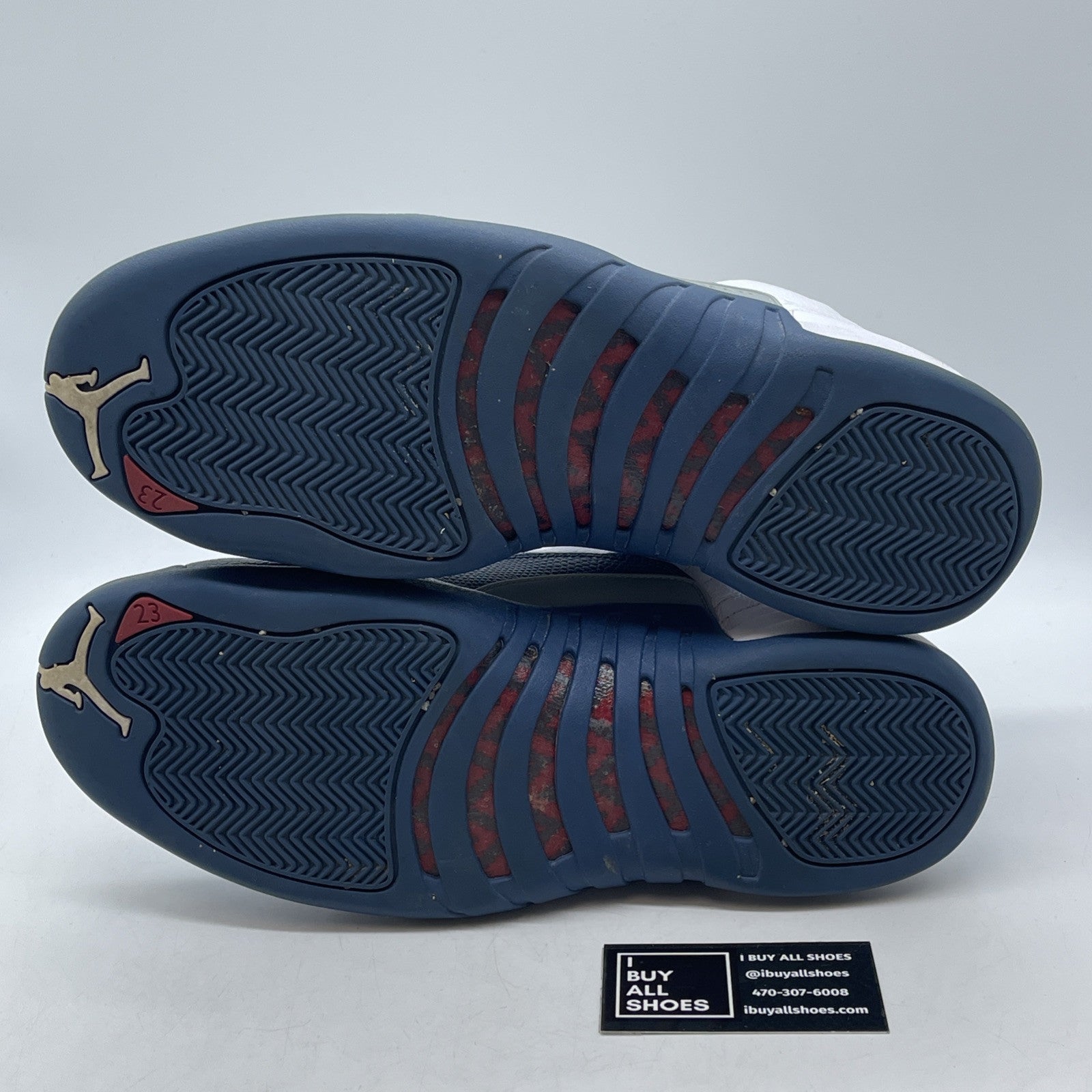 Size 13 - Jordan 12 Retro French Blue 2016 Blue White Leather (130690-113)