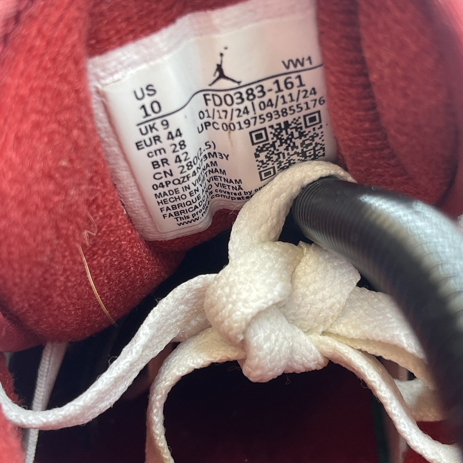 Size 10 - Air Jordan 2/3 White Varsity Red White Leather (FD0383-161)