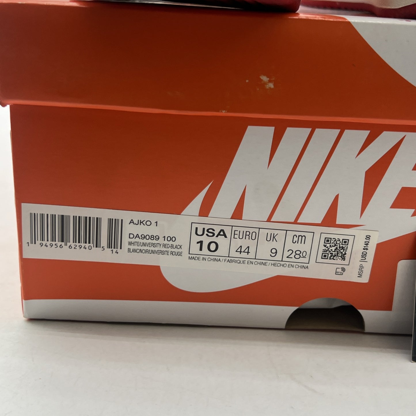 Size 10 - Nike Air Jordan 1 KO 2021 Chicago (DA9089-100)